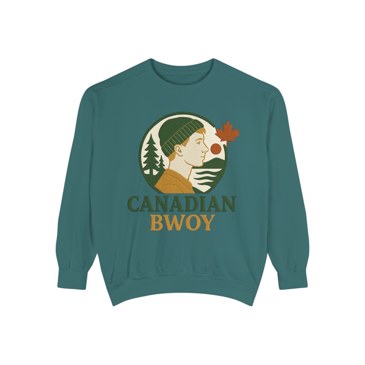 Canadian Bwoy Sweatshirt, Unisex Cozy Apparel, Gift for Canada Day, Casual Streetwear, Nature Lover Sweatshirt, Fall Fashion