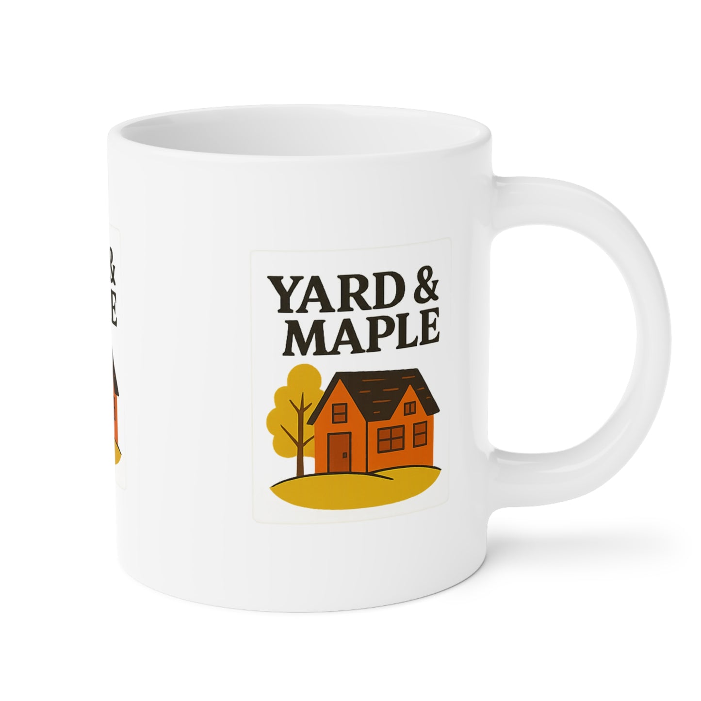Cozy Home Ceramic Mug, Yard & Maple Design, Perfect Gift for Homeowners, Autumn Decor, Coffee Lovers, Housewarming Present