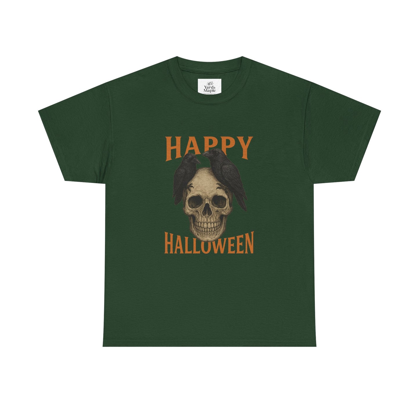 Halloween Skull Unisex Cotton Tee, Spooky T-Shirt, October Fashion, Costume Party Wear, Fall Celebration Shirt
