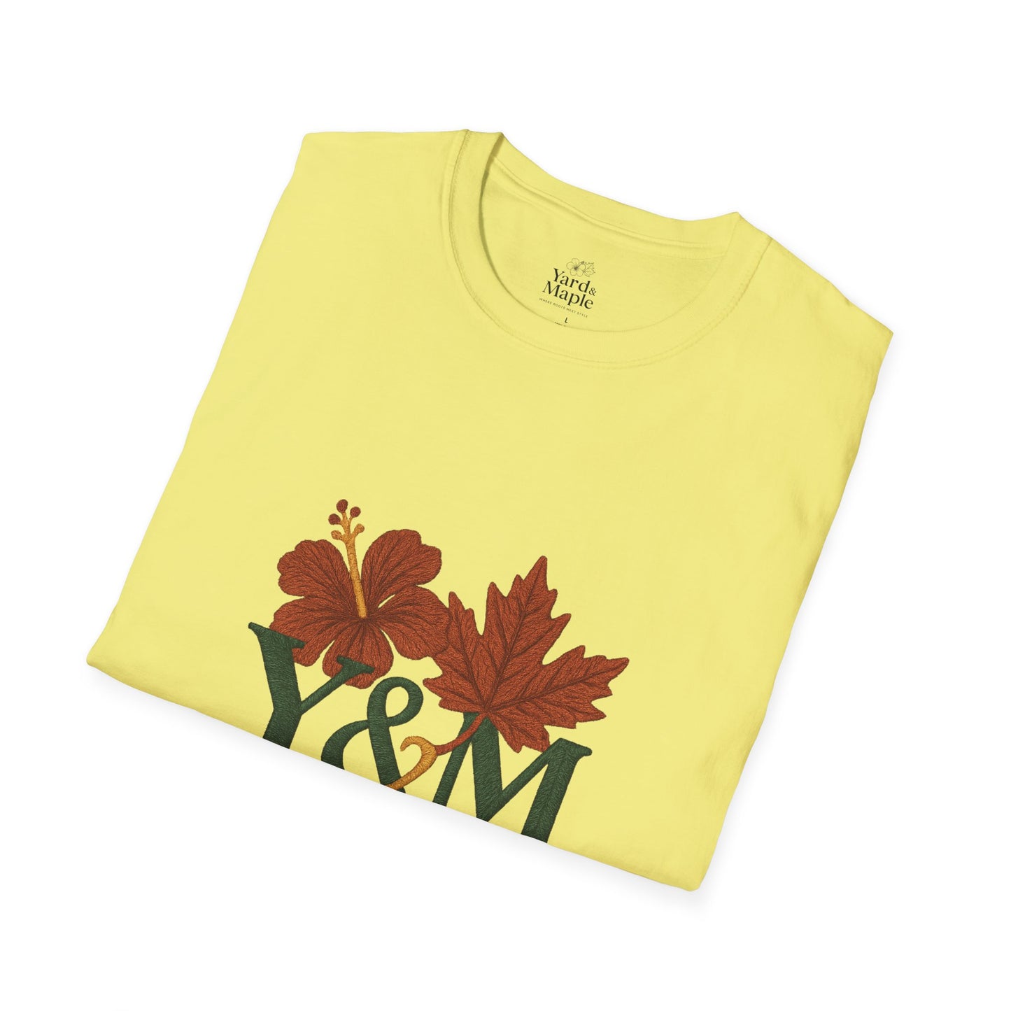 Yard & Maple Floral Unisex T-Shirt, Casual Tee, Nature Lover Gift, Spring Fashion, Graphic Shirt, Eco-Friendly Apparel