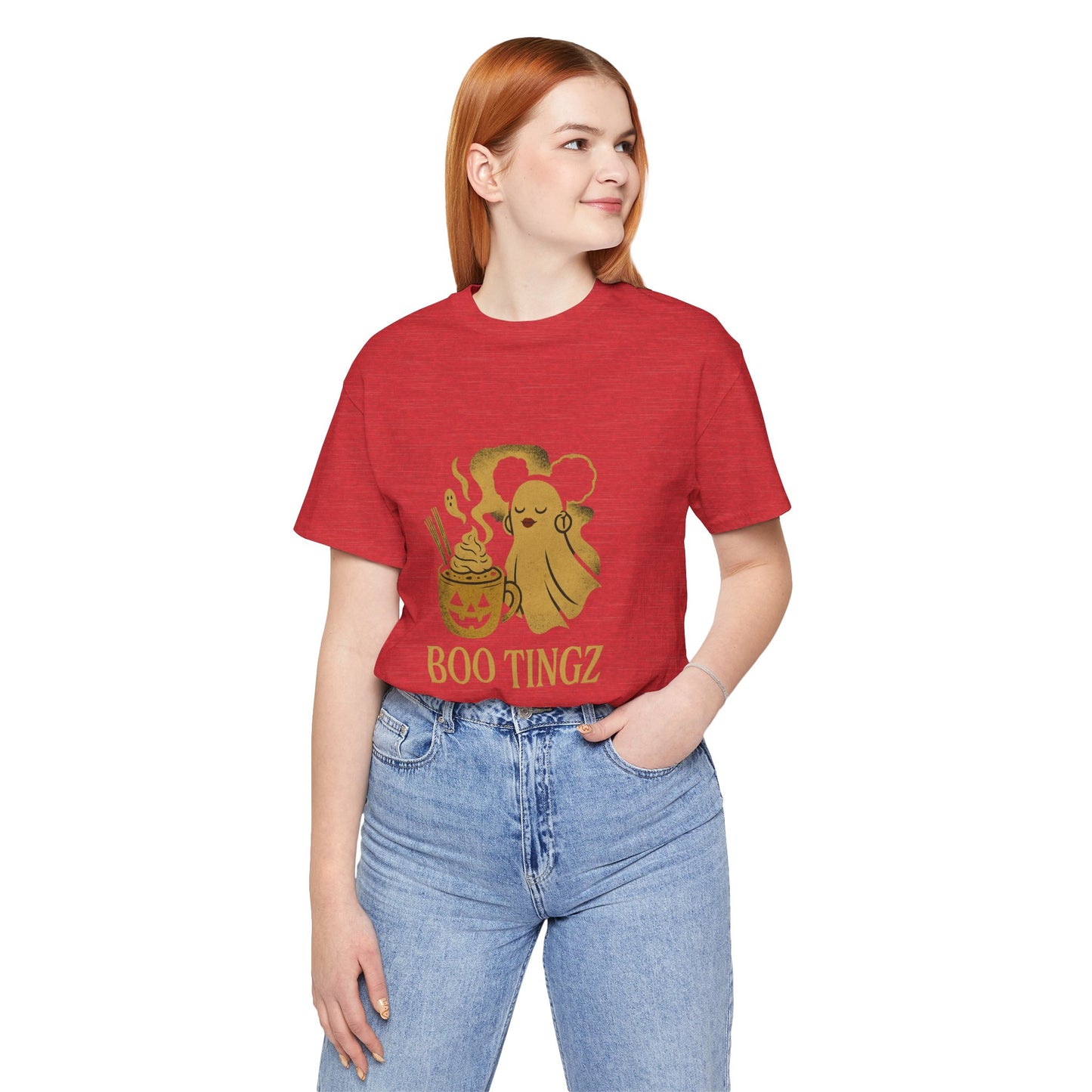Spooky Ghost 'Boo Tingz' Tee for Halloween Fun