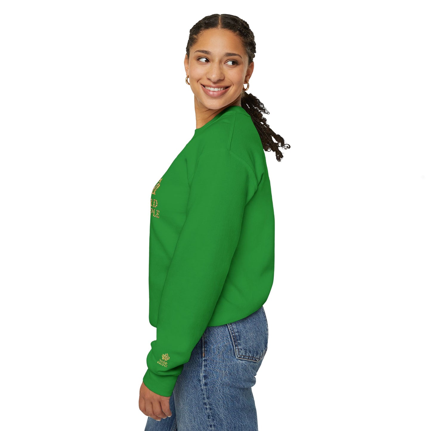 Cozy Unisex Crewneck Sweatshirt with Embroidered Leaf Design, Perfect for Fall, Thanksgiving, Casual Outings, Friends and Family Gatherings, Gifts