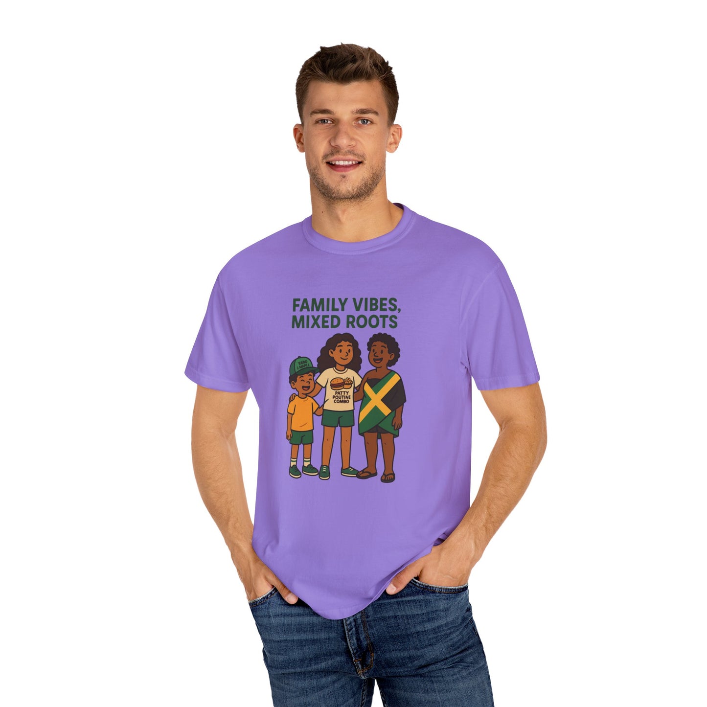 Family Vibes T-Shirt, Unisex Clothing, Mixed Roots Shirt, Family Reunion Outfit, Cultural Celebration Apparel, Summer Casual Wear