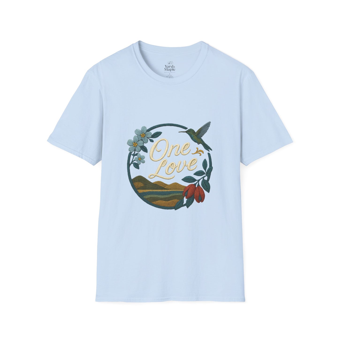One Love Nature-Inspired T-Shirt, Unisex Tee, Stylish Apparel, Eco-Friendly Gift, Summer Fashion, Inspirational T-Shirt