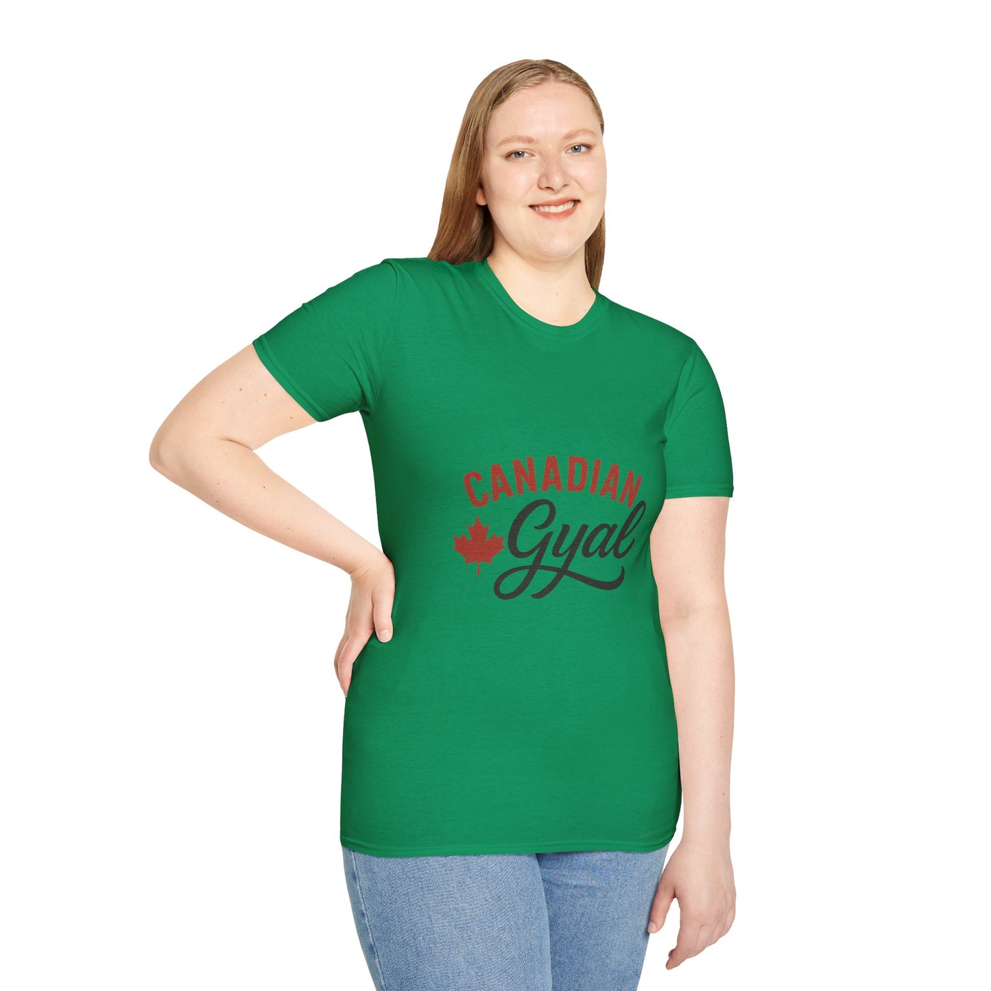 Canada Pride T-Shirt, Canadian Gyal Graphic Tee, Unisex T-Shirt for Her, Canada Day Gift, Maple Leaf Apparel