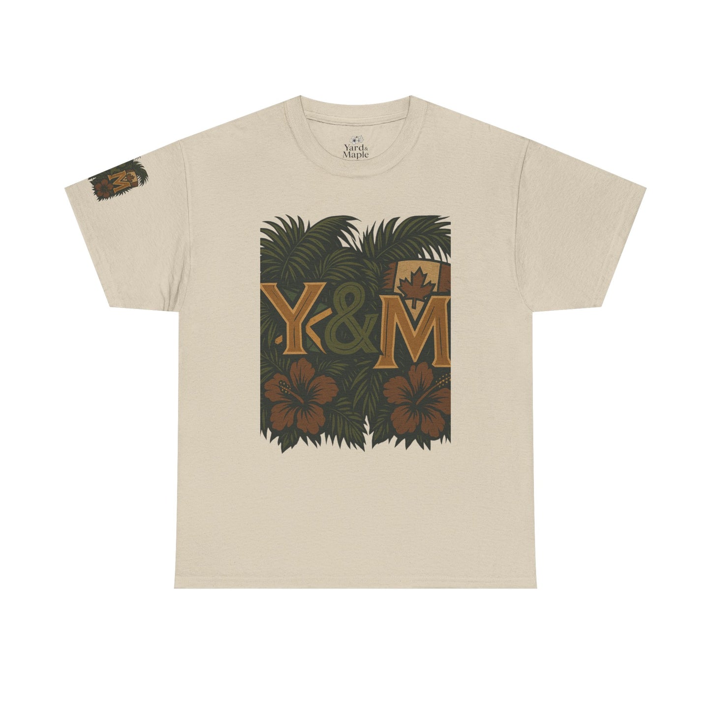 Tropical Vibes Unisex Heavy Cotton Tee, Casual Wear, Perfect for Summer, Beach Days, Gift for Him/Her