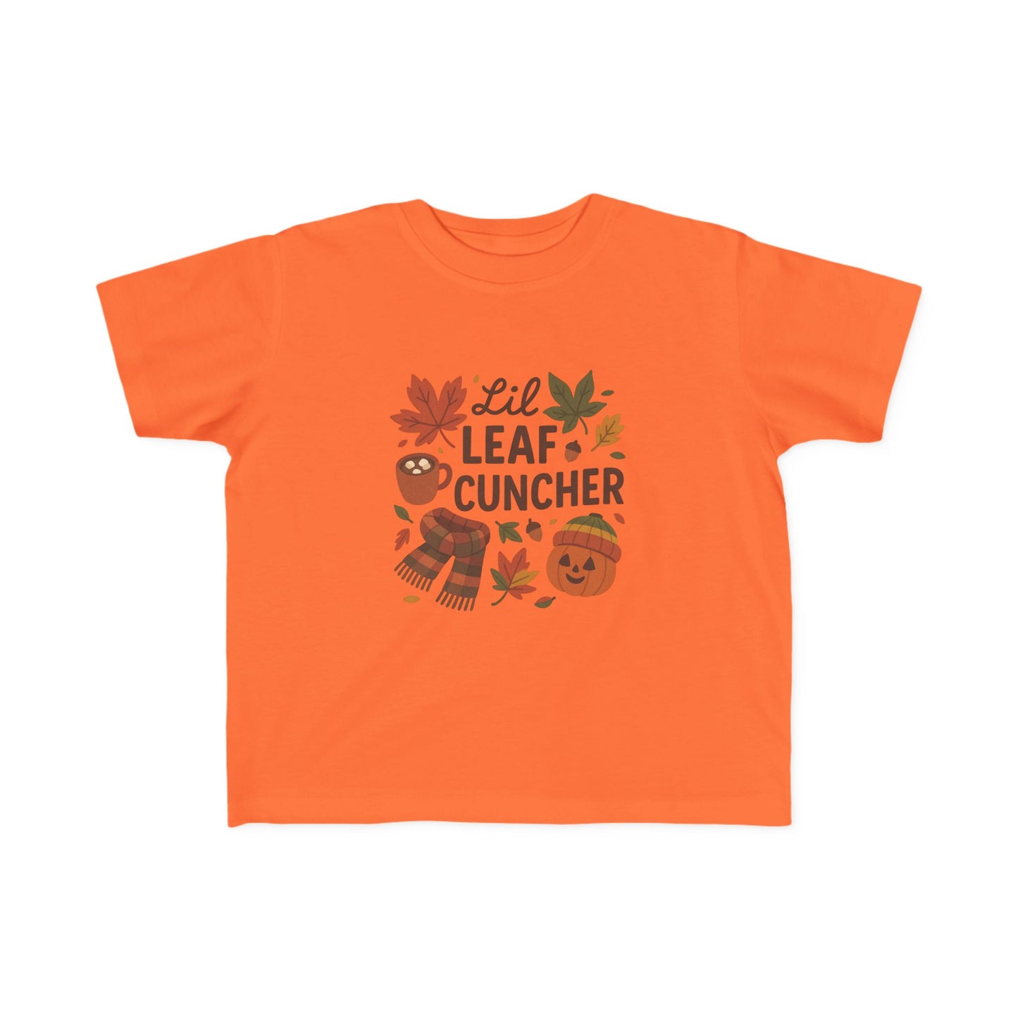 Autumn Toddler Tee, Lil Leaf Cuncher Shirt, Kids Fall Apparel, Cute Fall T-Shirt, Baby Shower Gift, Thanksgiving Outfit