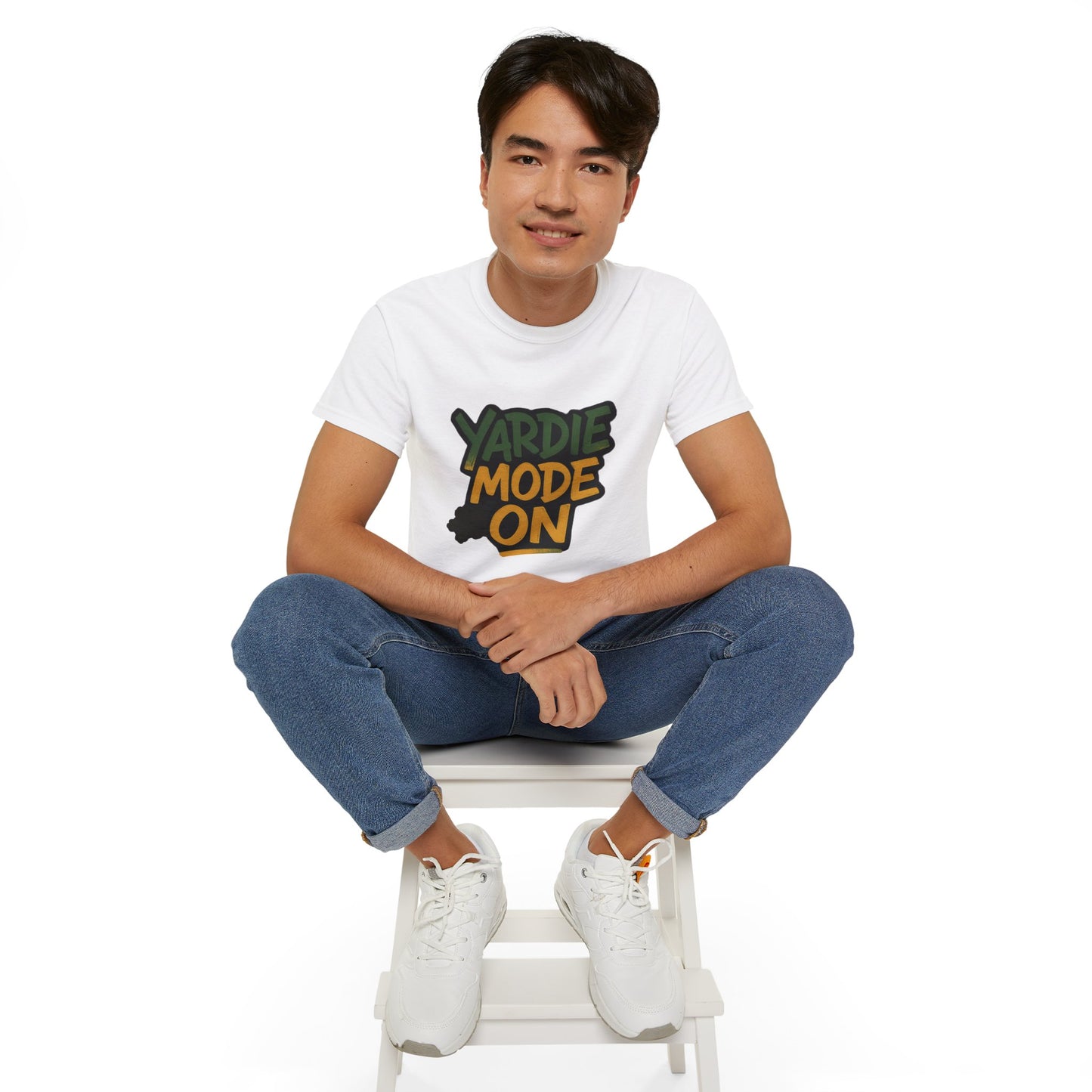 Yardie Mode Unisex Cotton Tee, Fun Graphic T-Shirt, Casual Wear, Gift for Caribbean Lovers, Summer Vibes