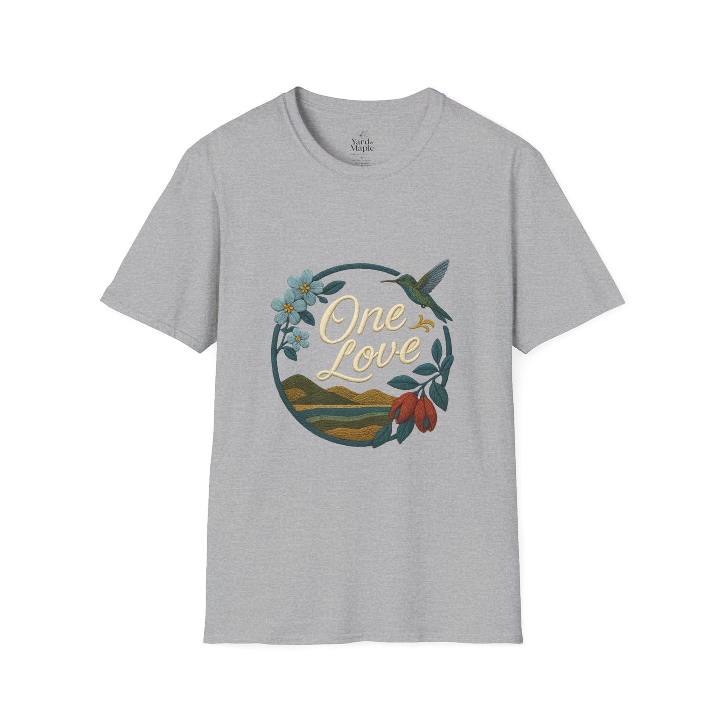 One Love Nature-Inspired T-Shirt, Unisex Tee, Stylish Apparel, Eco-Friendly Gift, Summer Fashion, Inspirational T-Shirt