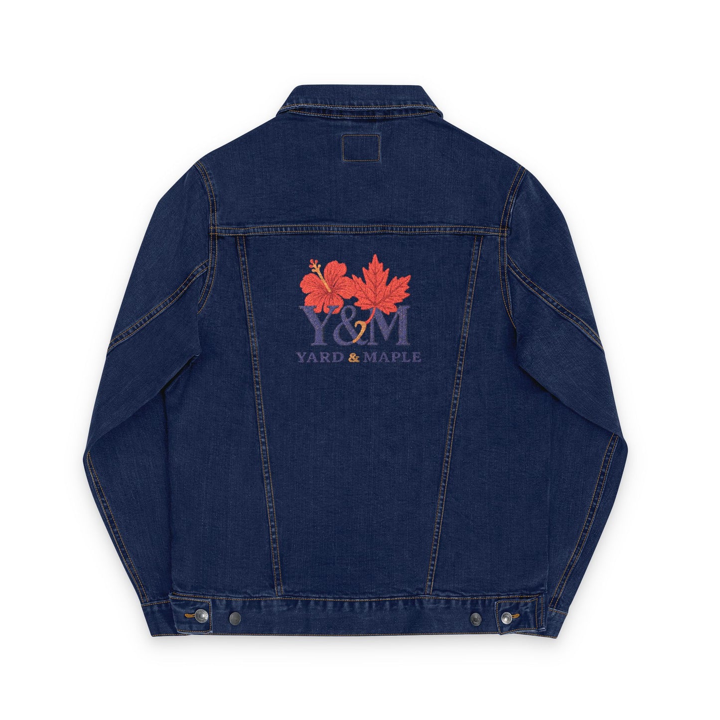 Embroidered Unisex Denim Jacket, Stylish Fall Fashion, Custom Casual Wear, Gift for Friends, Autumn Layering Essential