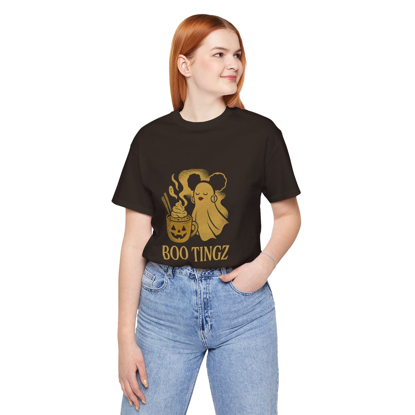 Spooky Ghost 'Boo Tingz' Tee for Halloween Fun