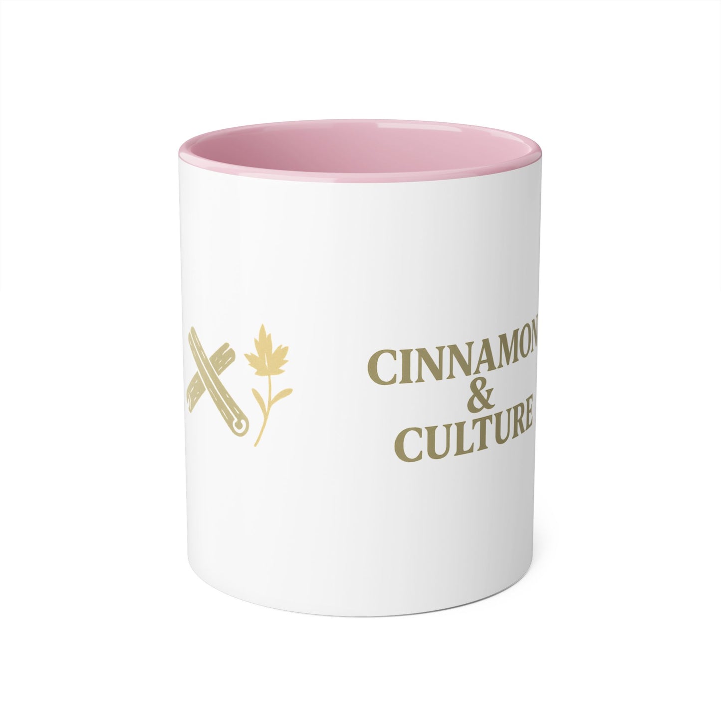Cinnamon & Culture Accent Mug, Cozy Coffee Cup for Tea Lovers, Perfect Gift for Friends, Coffee Mug for Home, Unique Kitchen Decor