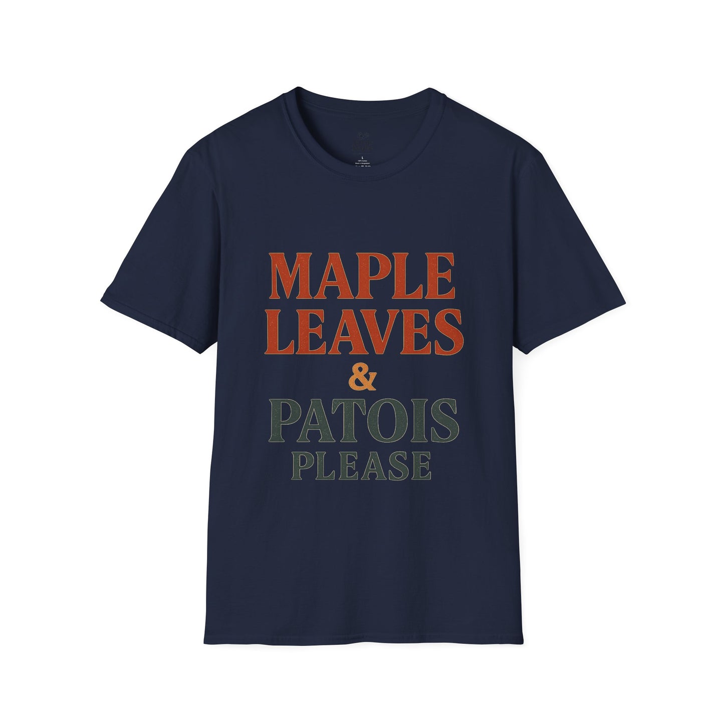 Maple Leaves & Patois Please Unisex T-Shirt, Casual Tee, Gift for Nature Lovers, Summer Wear, Eco-Friendly Fashion