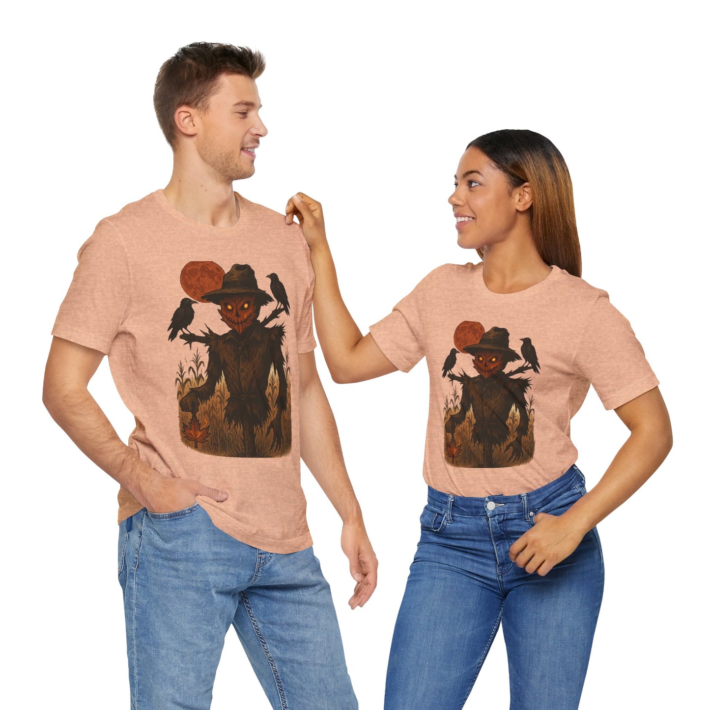 Spooky Scarecrow Graphic Tee | Unisex Halloween Shirt, Fall Fashion, Halloween Costume Tee, Scary Tee, Gift for Horror Lovers