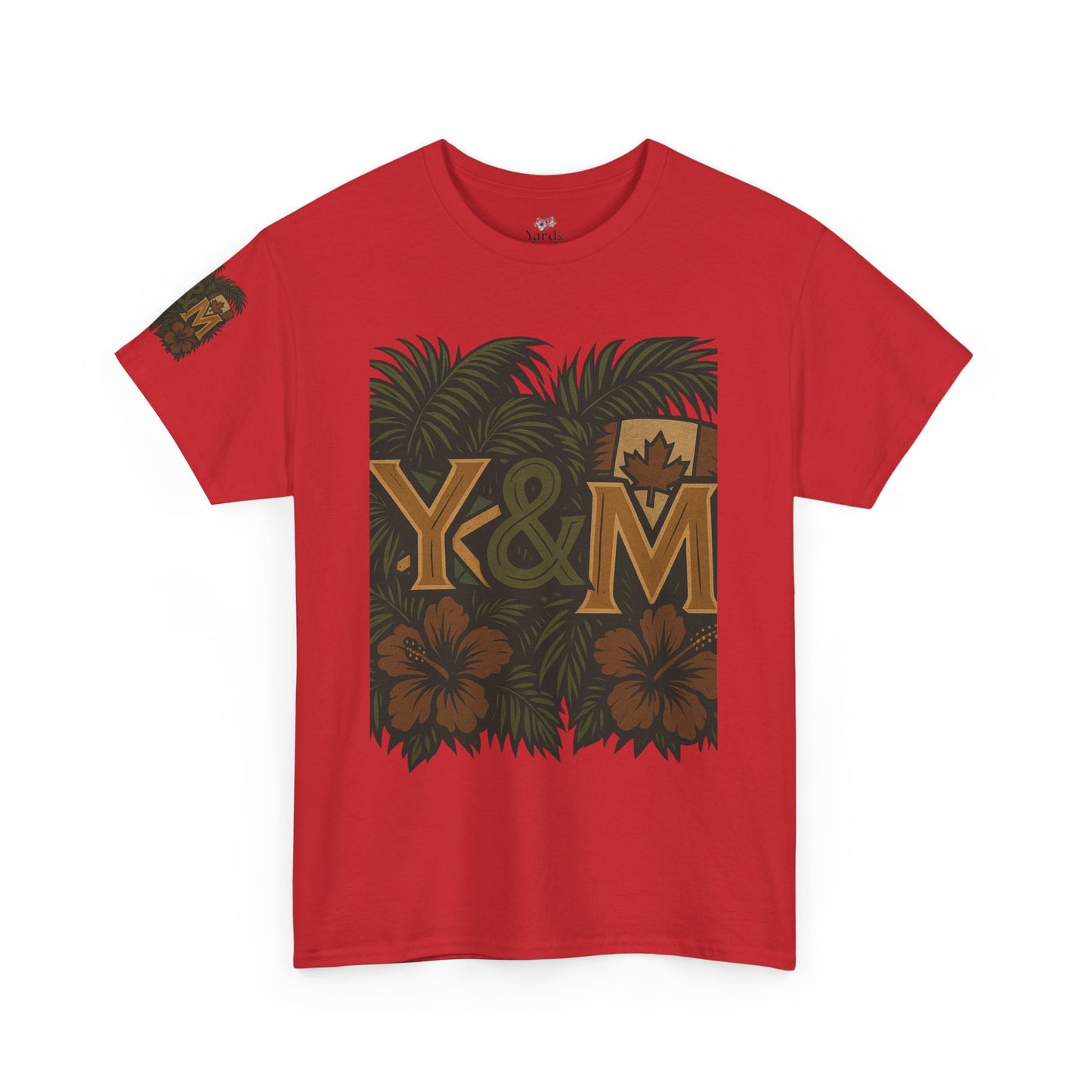 Tropical Vibes Unisex Heavy Cotton Tee, Casual Wear, Perfect for Summer, Beach Days, Gift for Him/Her