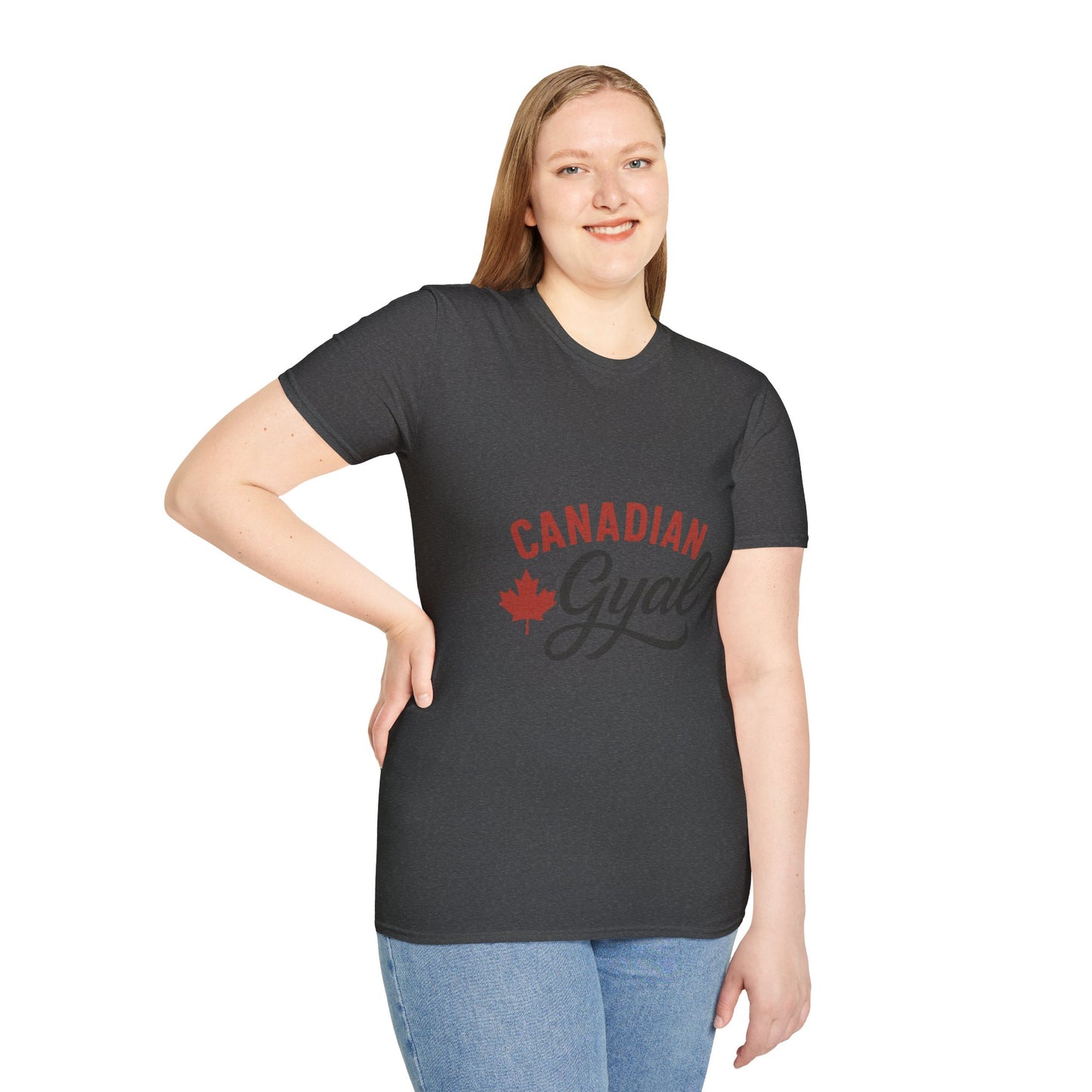 Canada Pride T-Shirt, Canadian Gyal Graphic Tee, Unisex T-Shirt for Her, Canada Day Gift, Maple Leaf Apparel