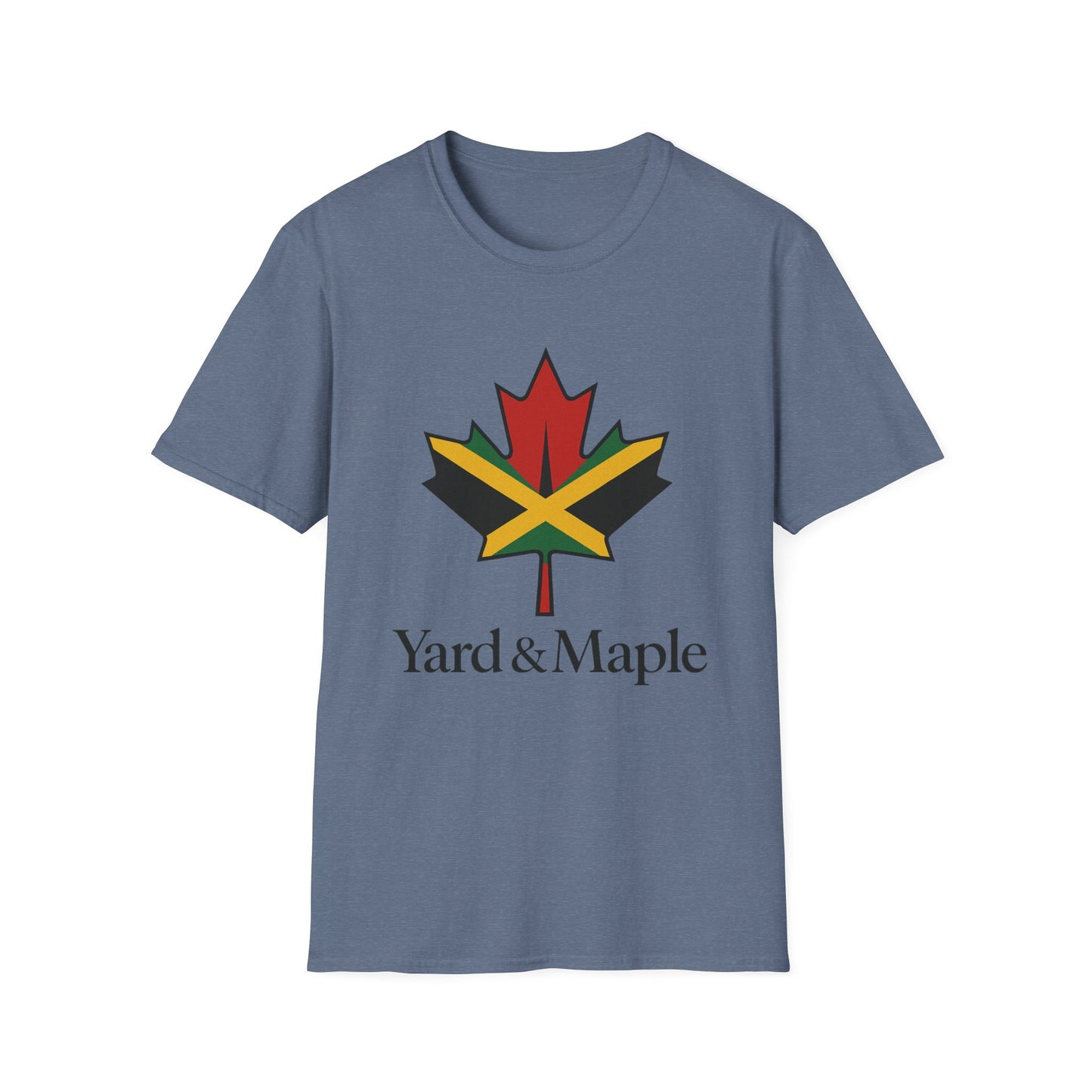 Yard & Maple Unisex Softstyle T-Shirt, Casual Summer Tee, Jamaican Theme Shirt, Cool Graphic Top, Gift for Nature Lovers