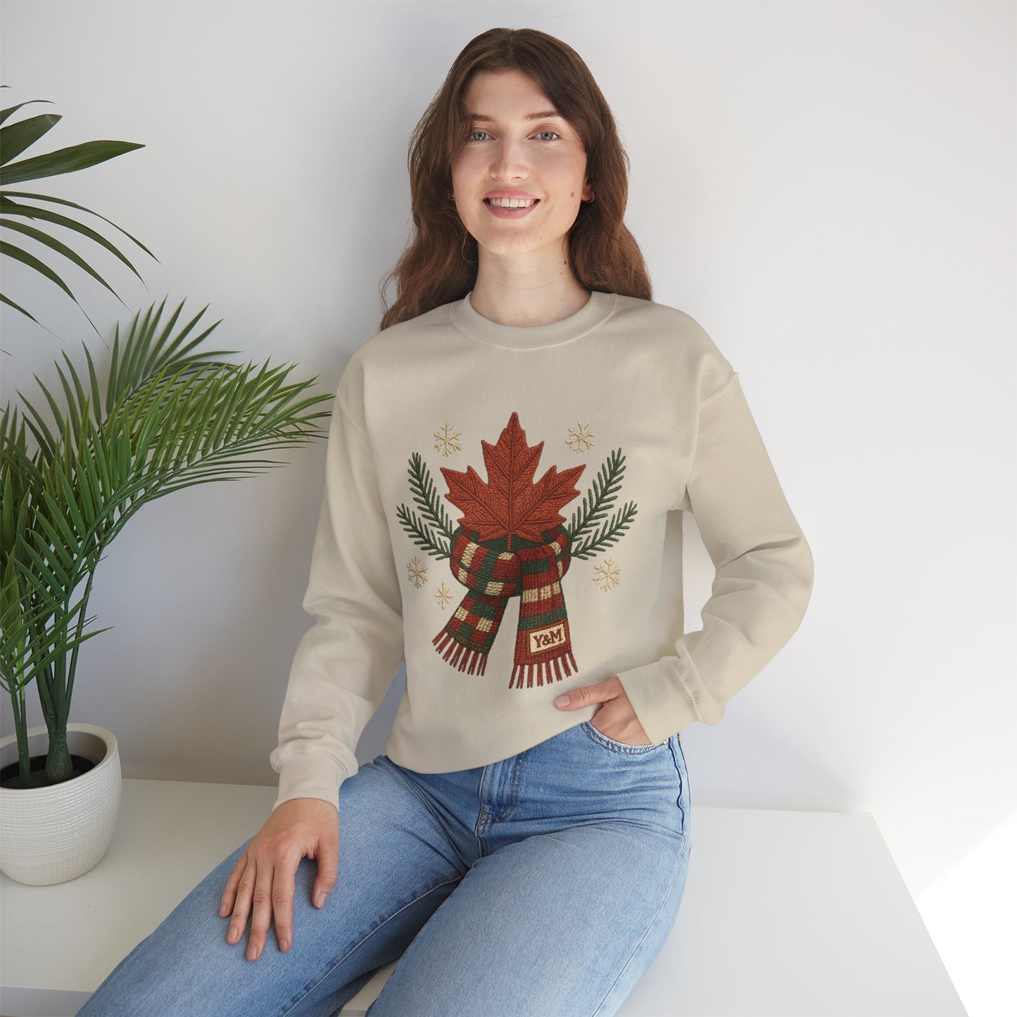Cozy Holiday Sweatshirt, Festive Crewneck, Christmas Gift, Winter Apparel, Casual Wear, Unisex Winter Sweatshirt