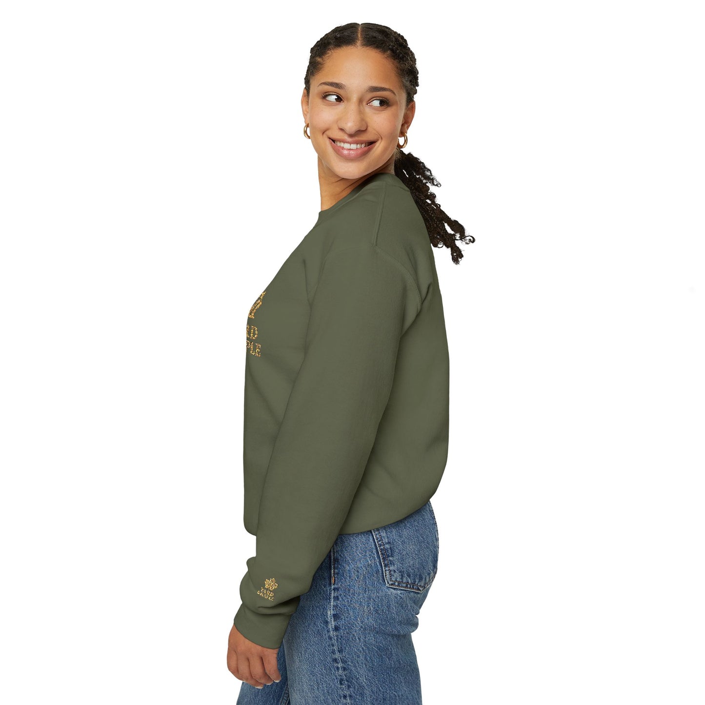 Cozy Unisex Crewneck Sweatshirt with Embroidered Leaf Design, Perfect for Fall, Thanksgiving, Casual Outings, Friends and Family Gatherings, Gifts