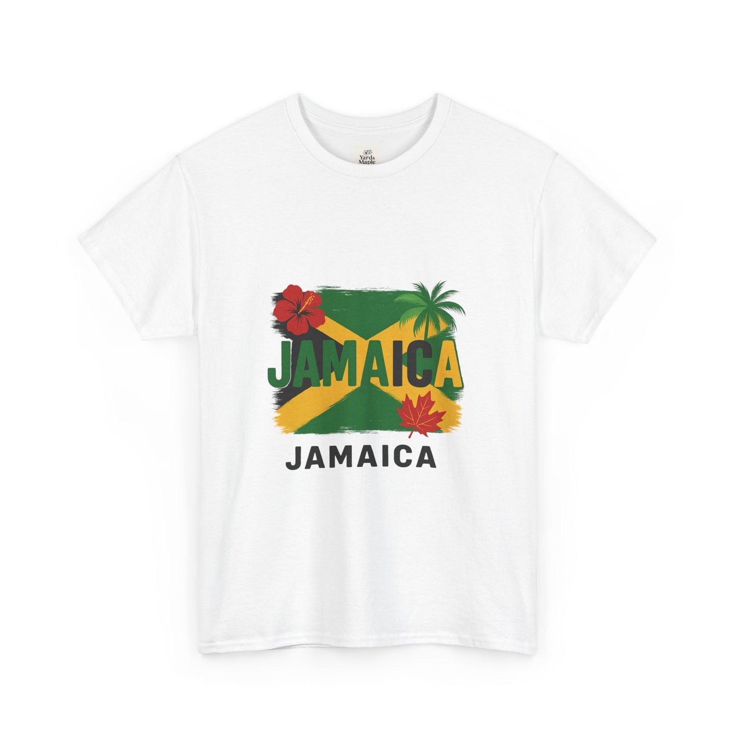 Jamaica Unisex Heavy Cotton Tee – Vibrant Tropical Style, Beachwear, Travel Souvenir, Summer Party, Gift for Wanderlust