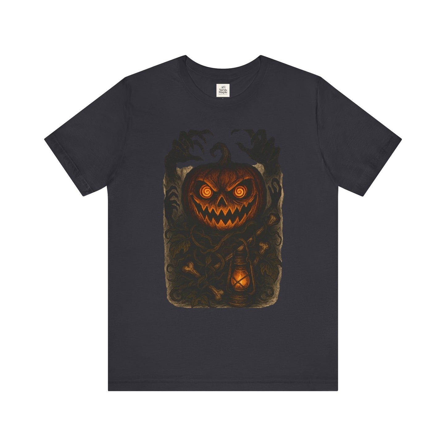 Halloween Pumpkin Tee, Unisex Jersey Short Sleeve Shirt, Fall Festival Apparel, Spooky T-Shirt, Trick or Treat Gift, Autumn Vibes