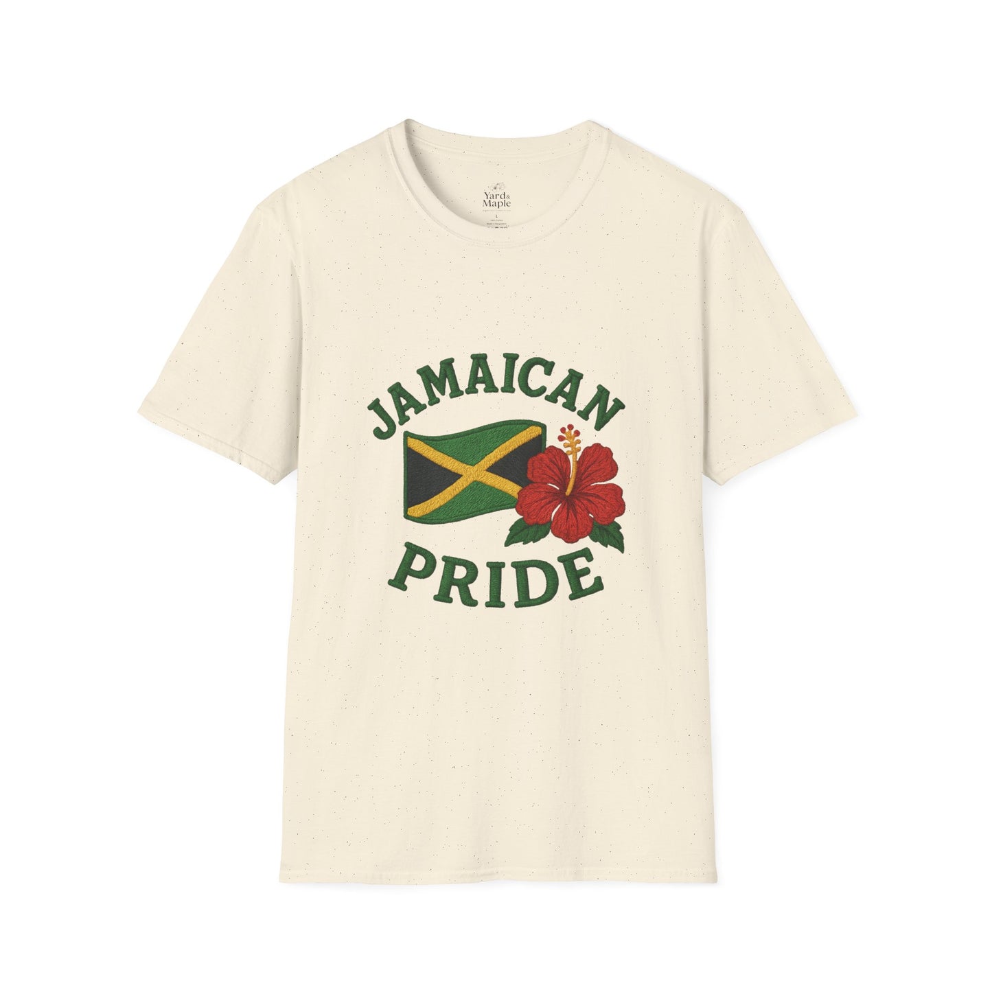 Jamaican Pride T-Shirt, Unisex Softstyle Tee, Tropical Vacation Shirt, Caribbean Pride Apparel, Festival and Celebration Wear