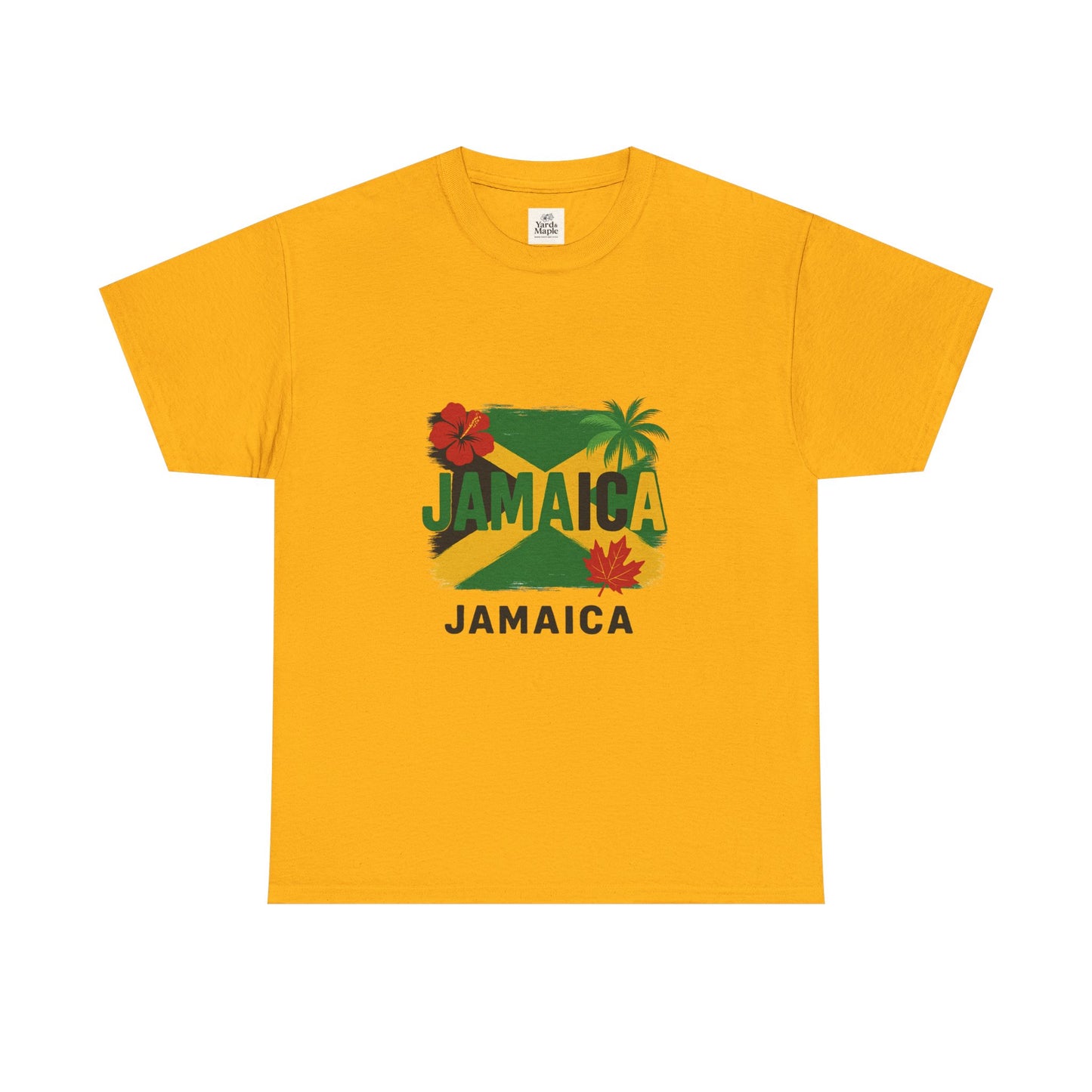 Jamaica Unisex Heavy Cotton Tee – Vibrant Tropical Style, Beachwear, Travel Souvenir, Summer Party, Gift for Wanderlust