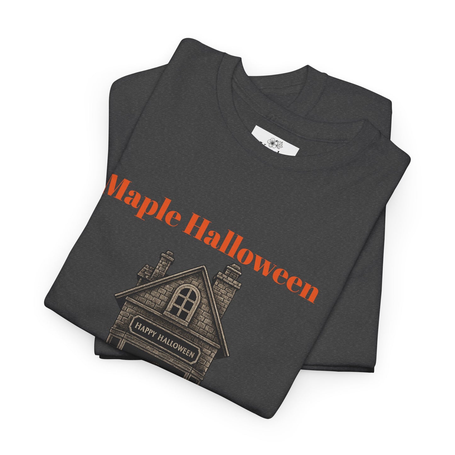 Halloween Graphic Tee, Spooky Season Shirt, Maple Halloween T-Shirt, Unisex Cotton Tee, Fall Fashion Top, Holiday Gift