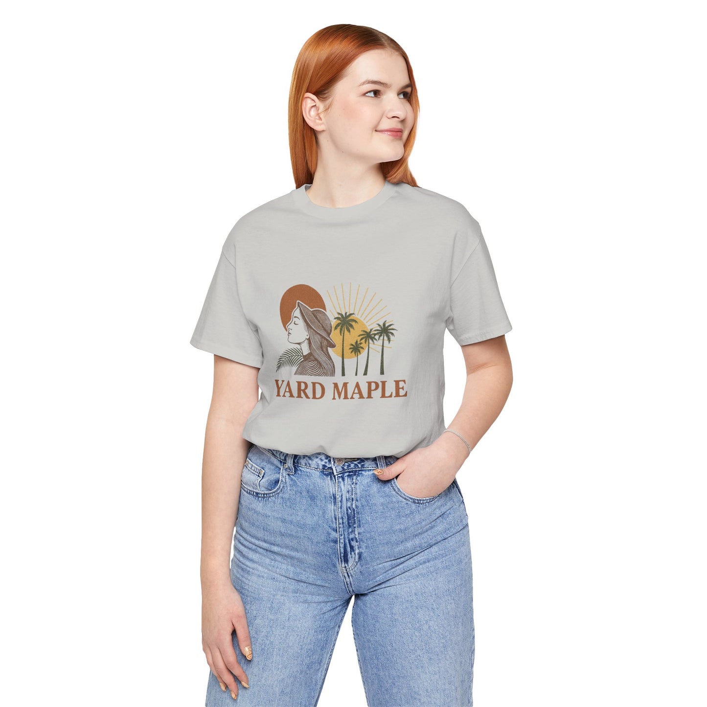 Yard Maple Graphic Tee, Casual Summer Shirt, Nature Lover Gift, Eco-Friendly Apparel, Beach Vibes Tee, Unique Unisex Apparel