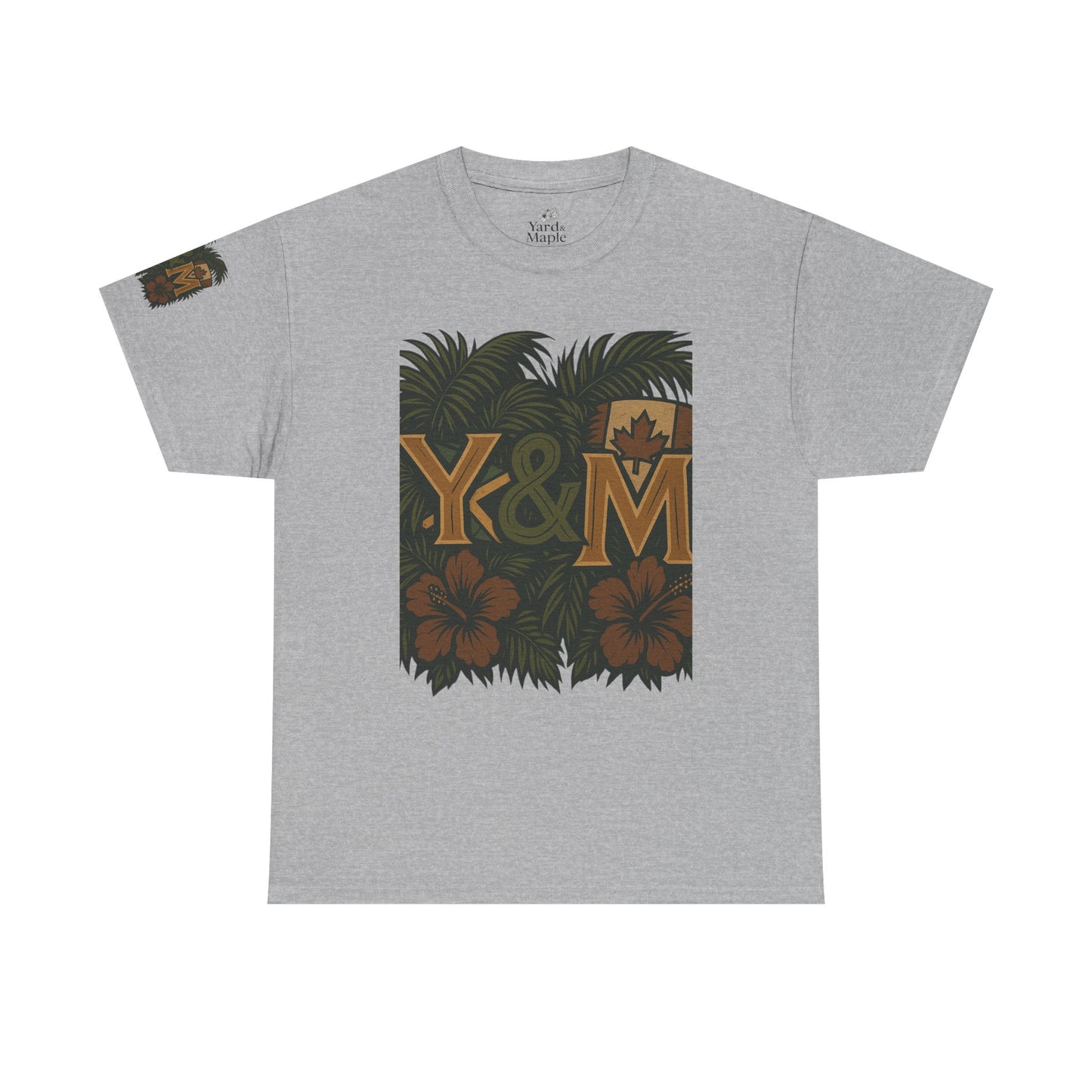 Tropical Vibes Unisex Heavy Cotton Tee, Casual Wear, Perfect for Summer, Beach Days, Gift for Him/Her