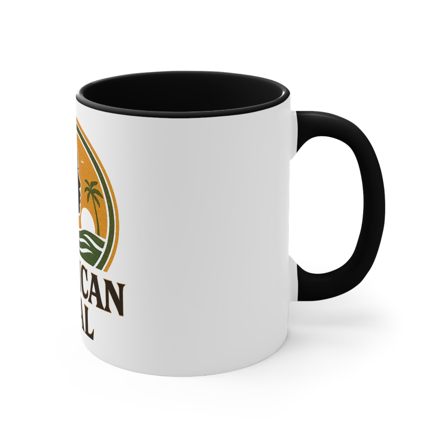 Colorful Jamaican Accent Mug, 11oz Coffee Cup, Unique Gift, Office Decor, Fun Tea Mug, Vibrant Caribbean Style