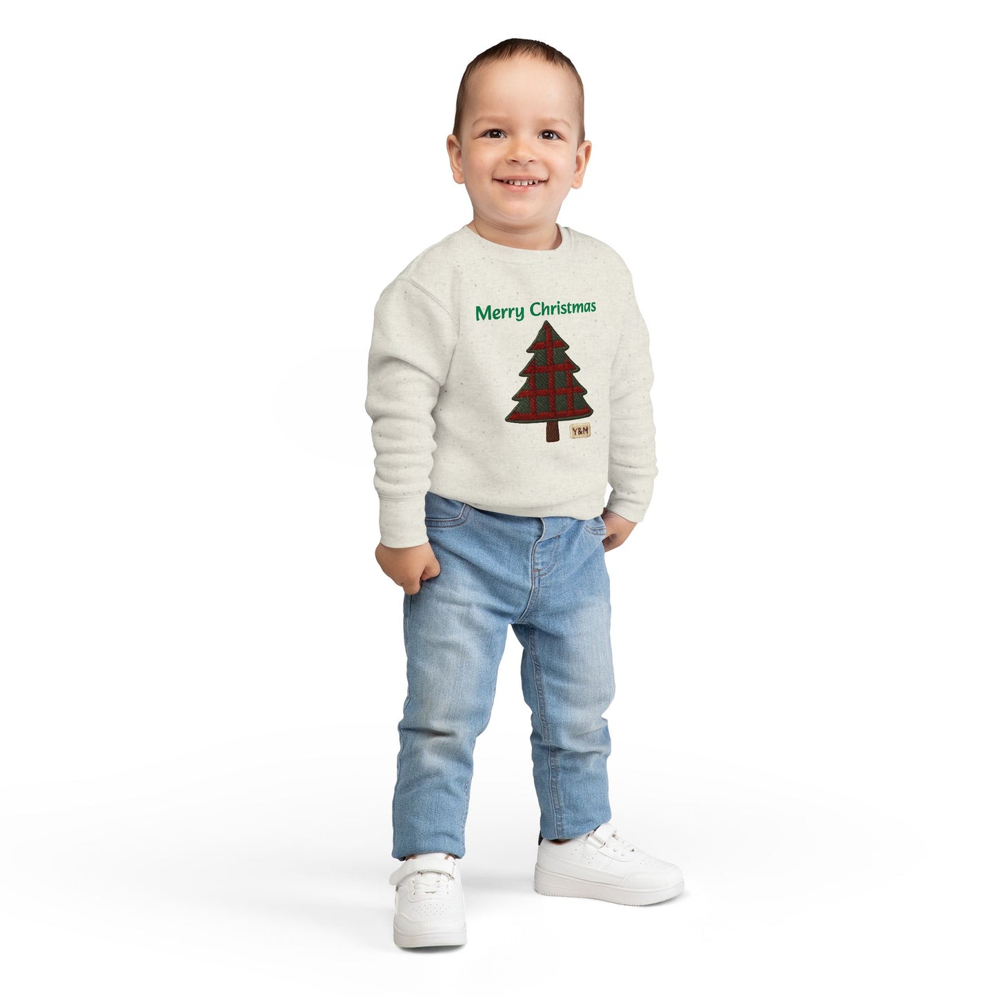 Merry Christmas Toddler Sweatshirt, Cute Kids Holiday Gear, Christmas Gift for Toddlers, Festive Childrens Apparel, Seasonal Sweater