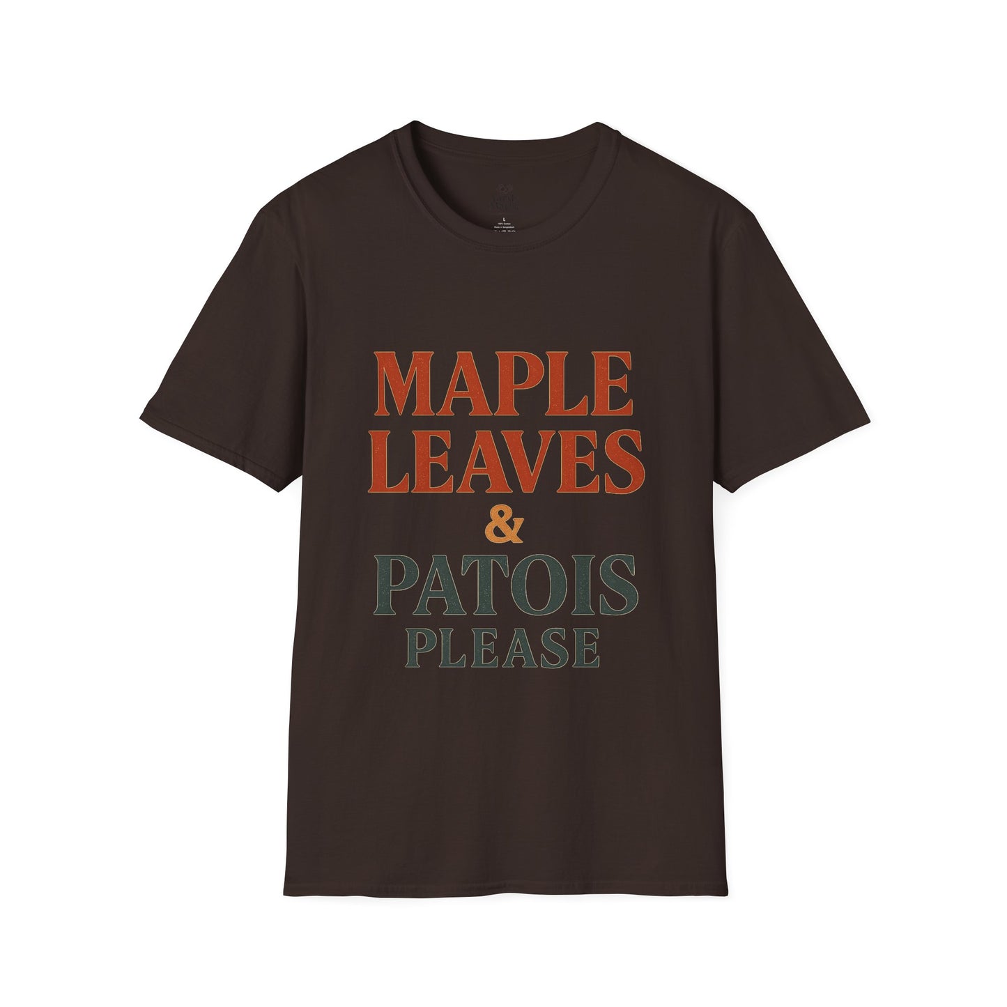 Maple Leaves & Patois Please Unisex T-Shirt, Casual Tee, Gift for Nature Lovers, Summer Wear, Eco-Friendly Fashion
