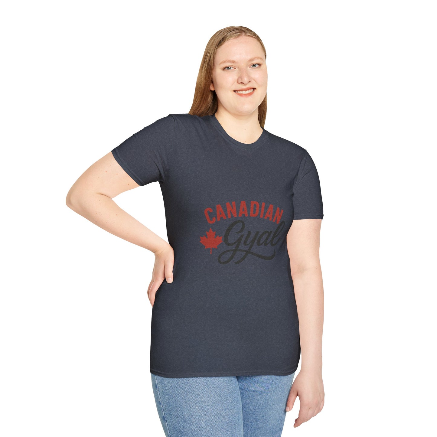 Canada Pride T-Shirt, Canadian Gyal Graphic Tee, Unisex T-Shirt for Her, Canada Day Gift, Maple Leaf Apparel