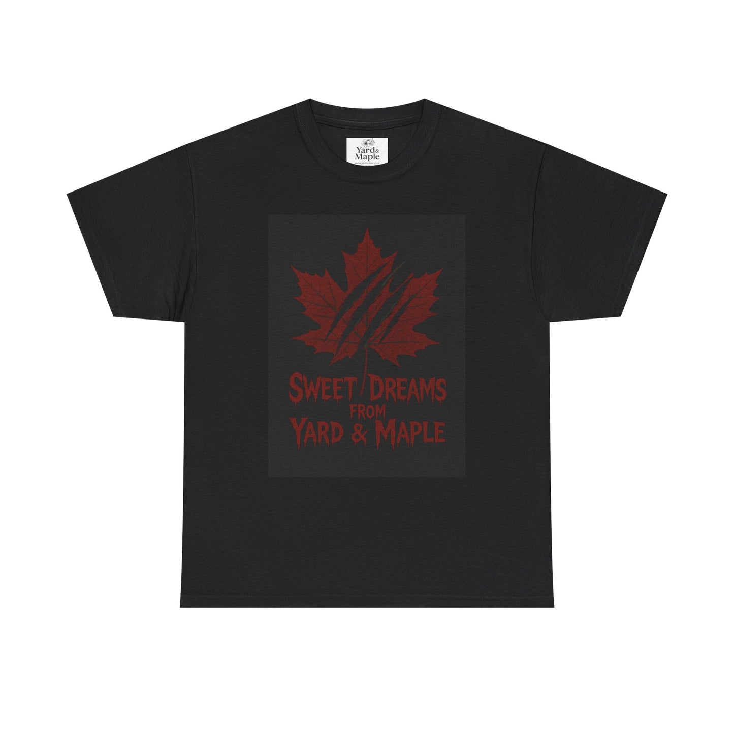 Cozy Graphic Tee with Maple Leaf Design, Casual Streetwear, Gift for Nature Lovers, Sweet Dreams Shirt, Unisex Cotton Top