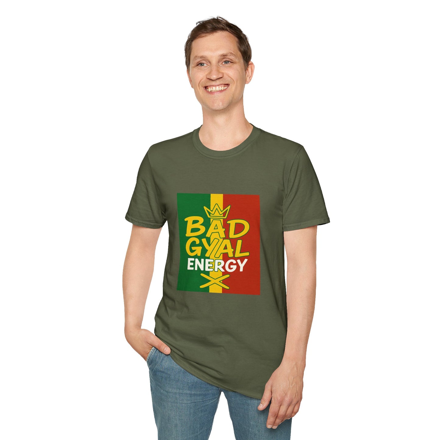 Rasta Vibes T-Shirt | Bad Gyal Energy | Unisex Graphic Tee, Casual Wear, Festival Apparel, Gift for Him/Her, Summer Style