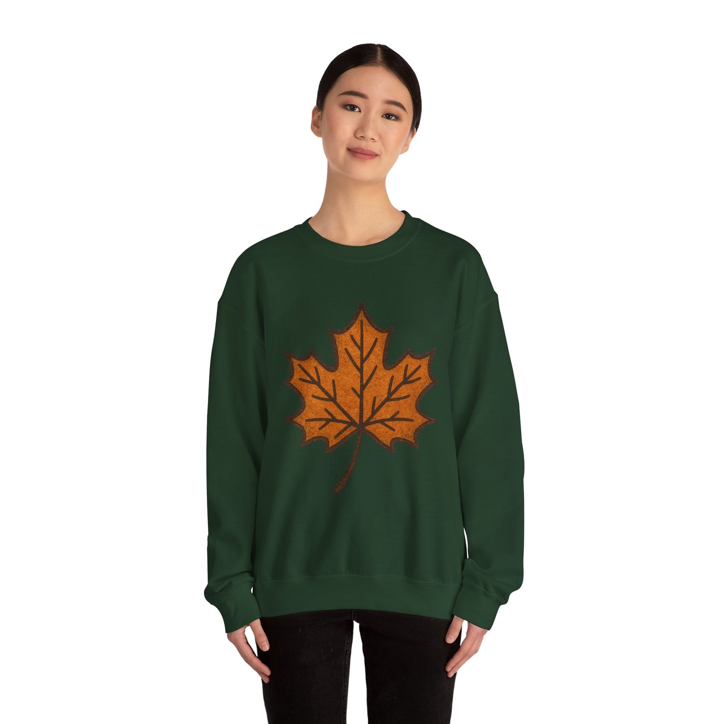 Autumn Leaf Sweatshirt | Unisex Cozy Crewneck | Fall Fashion, Thanksgiving Gift, Seasonal Style, Layering Essential