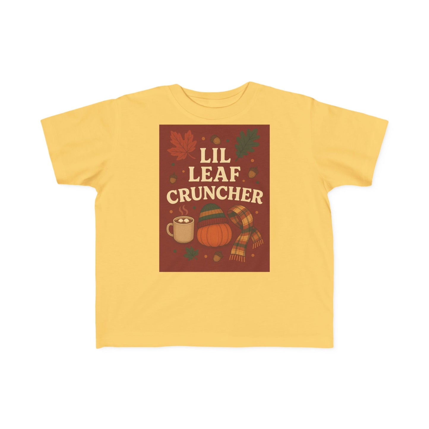 Toddler Fall Tee - Lil Leaf Cruncher Shirt, Autumn Outfit, Thanksgiving Gift, Cute Kids T-Shirt, Seasonal Wear