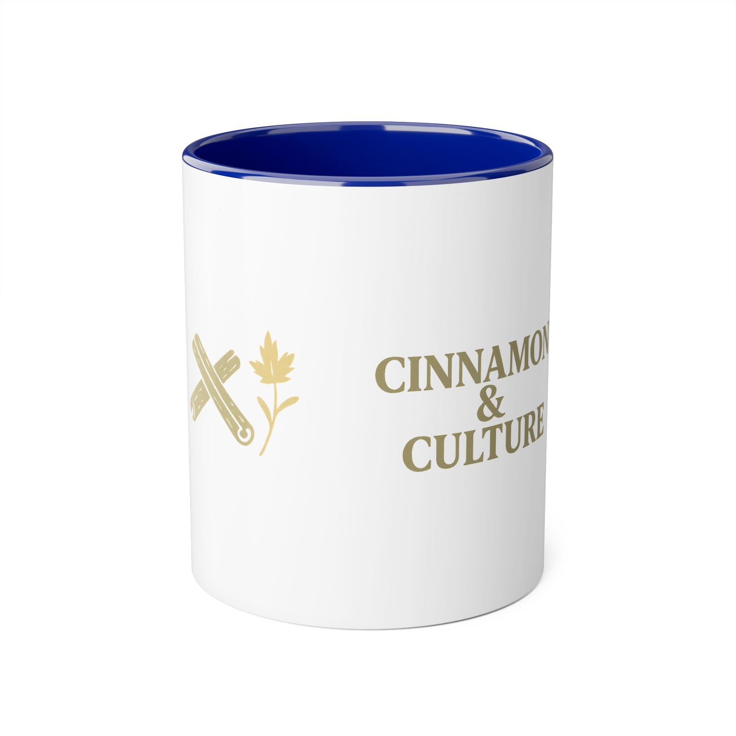 Cinnamon & Culture Accent Mug, Cozy Coffee Cup for Tea Lovers, Perfect Gift for Friends, Coffee Mug for Home, Unique Kitchen Decor