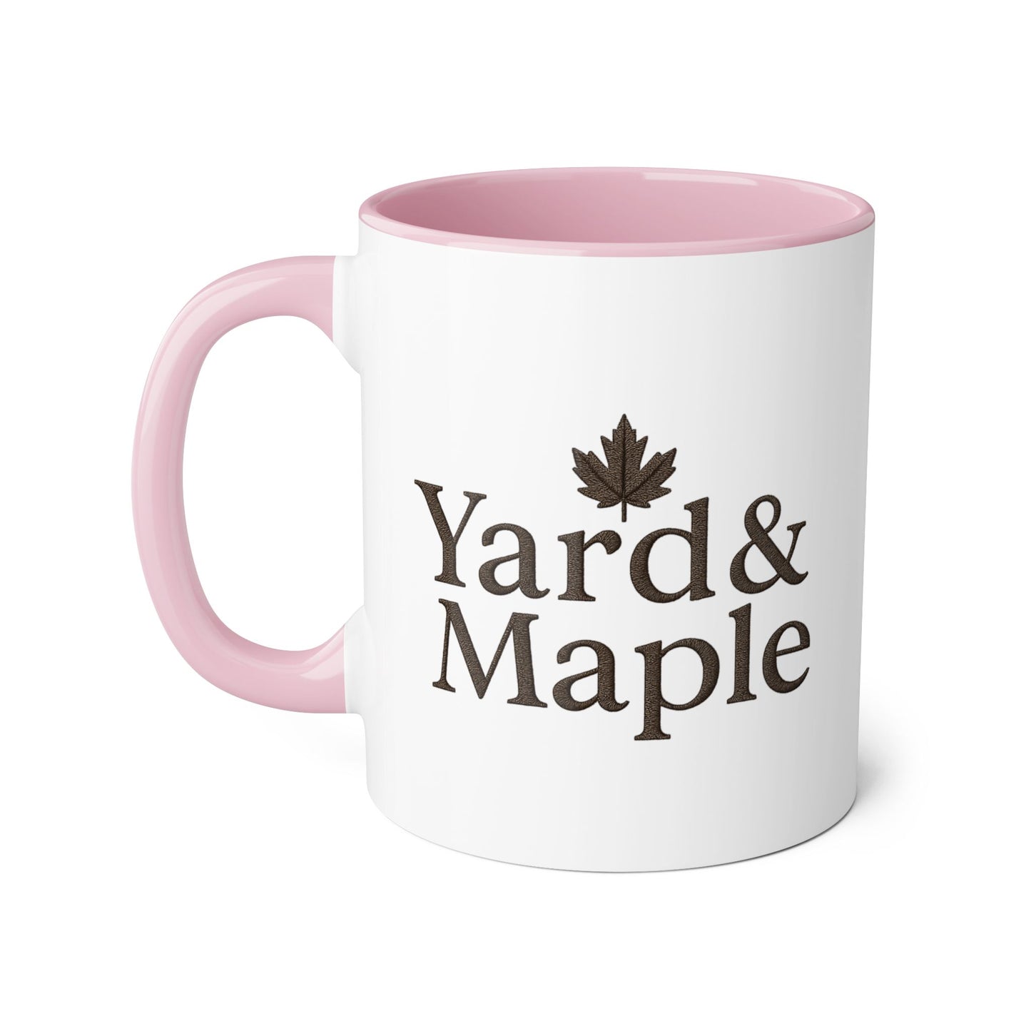 Yard & Maple Accent Mug - Cozy Coffee Cup, Perfect for Home/Office, Great Gift for Coffee Lovers, Autumn Decor, Unique Beverage Mug