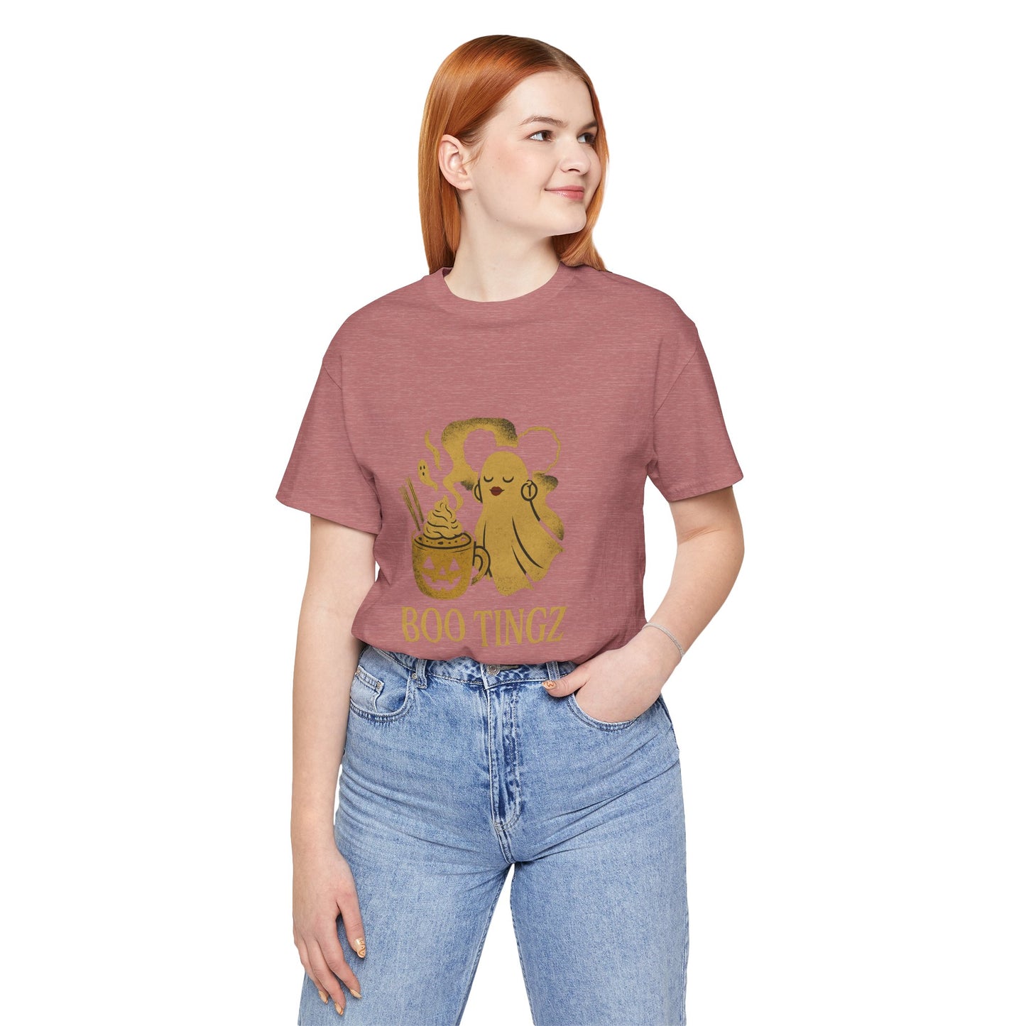 Spooky Ghost 'Boo Tingz' Tee for Halloween Fun