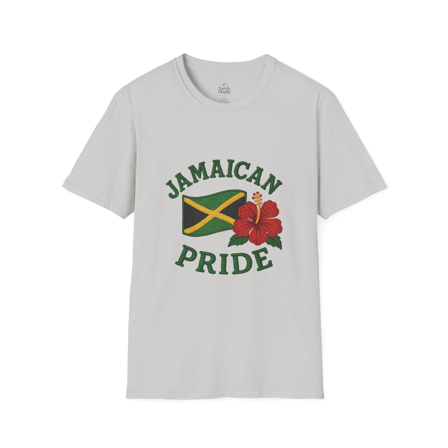 Jamaican Pride T-Shirt, Unisex Softstyle Tee, Tropical Vacation Shirt, Caribbean Pride Apparel, Festival and Celebration Wear