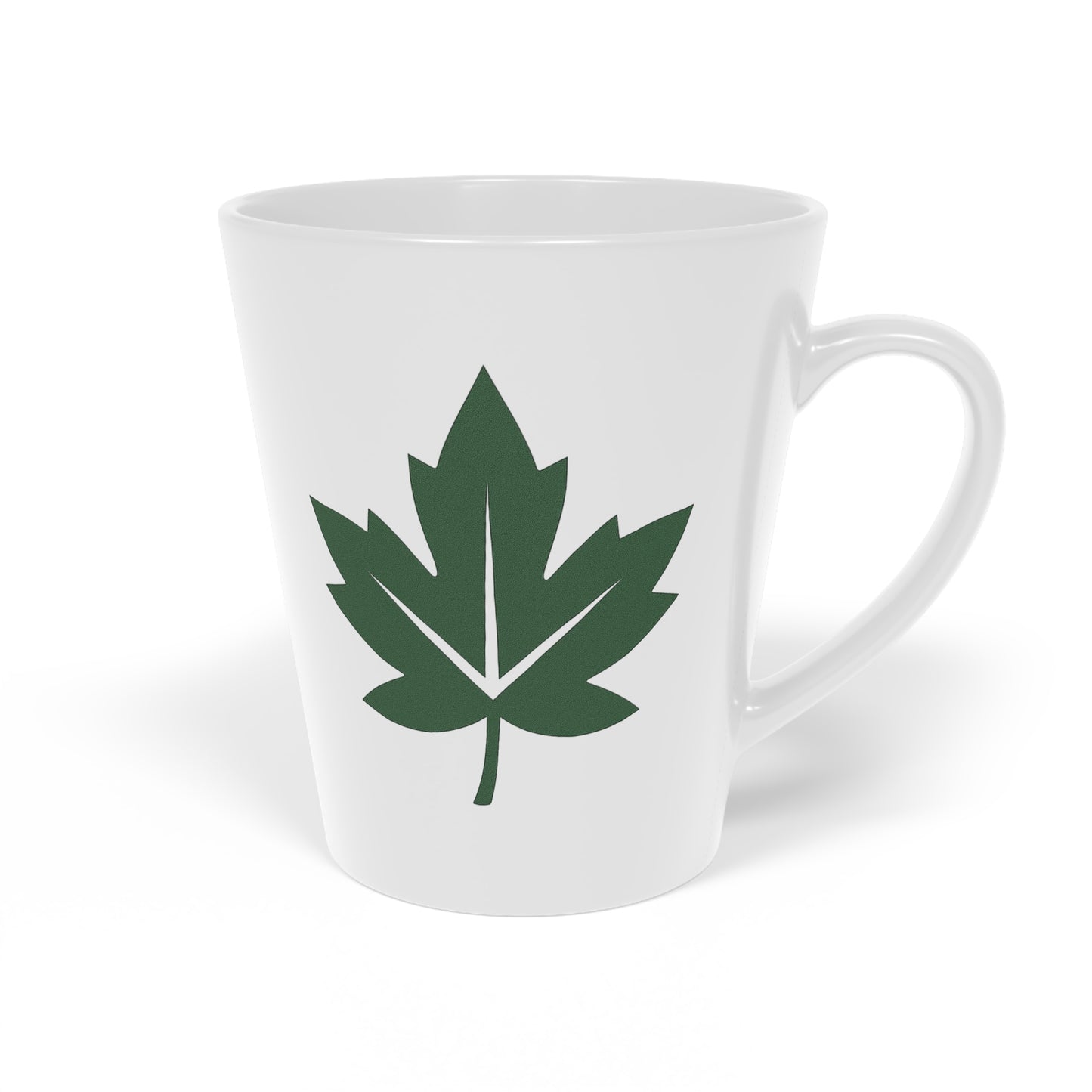 Green Leaf Latte Mug | Eco-Friendly Coffee Cup, Nature Lover Gift, Plant Lover Mug, Home Decor, Birthday Gift