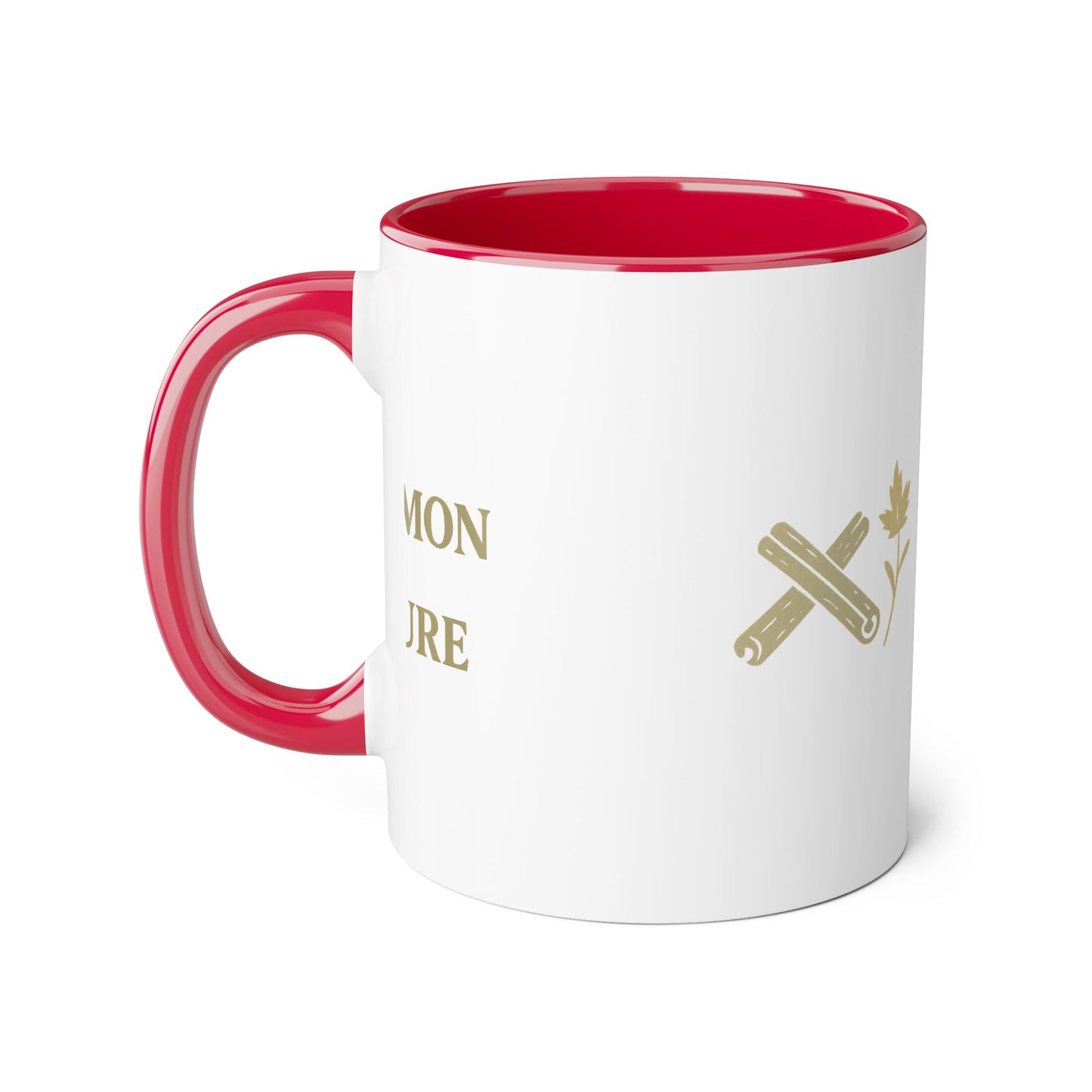Cinnamon & Culture Accent Mug, Cozy Coffee Cup for Tea Lovers, Perfect Gift for Friends, Coffee Mug for Home, Unique Kitchen Decor