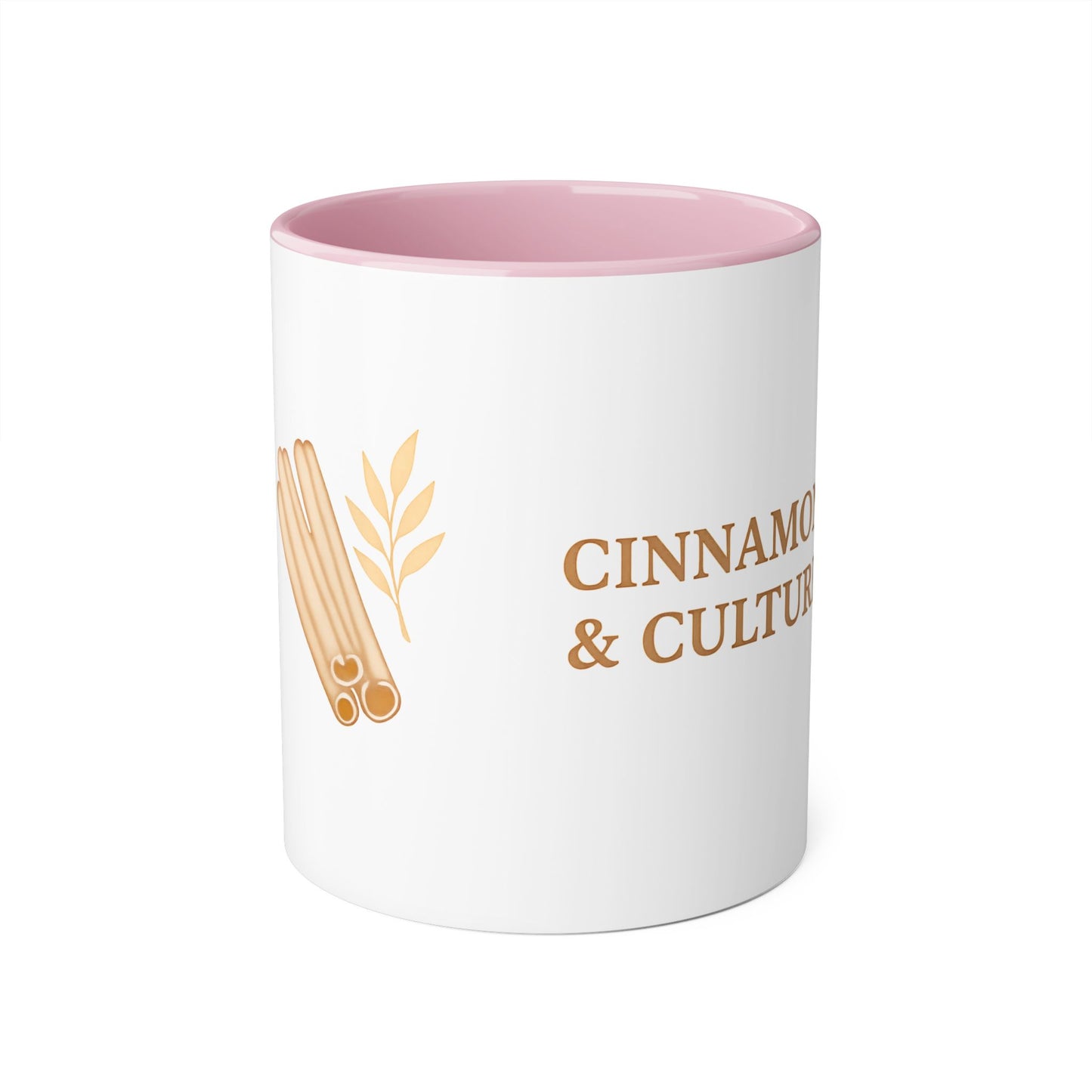 Cinnamon & Culture Accent Mug, Cozy Coffee Cup, 11oz Gift for Tea Lovers, Kitchen Decor, Warm Drink Mug, Unique Beverageware