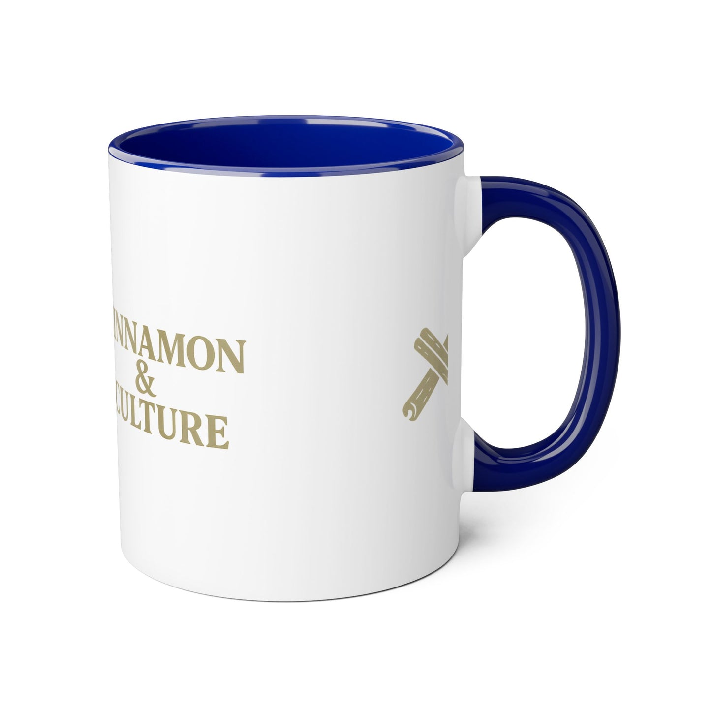 Cinnamon & Culture Accent Mug, Cozy Coffee Cup for Tea Lovers, Perfect Gift for Friends, Coffee Mug for Home, Unique Kitchen Decor