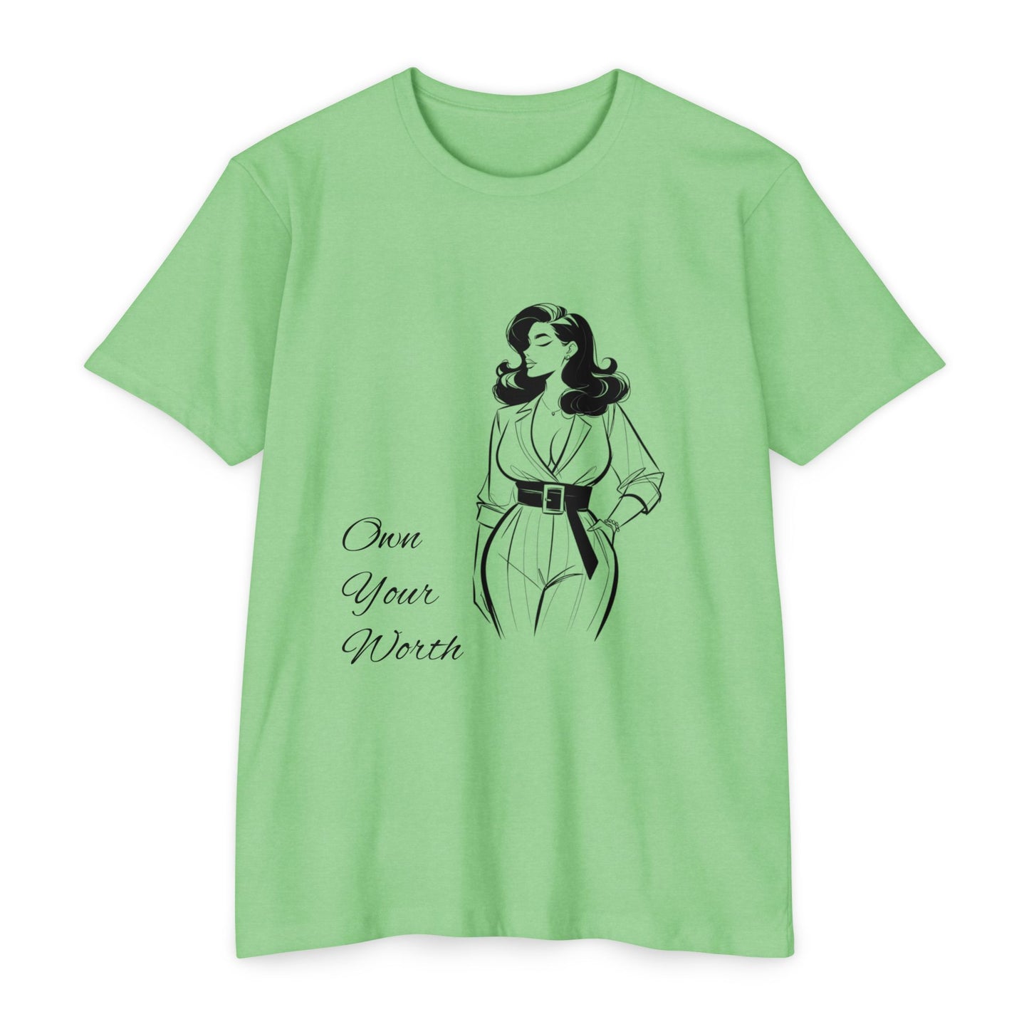 Empowering Quote T-Shirt | Own Your Worth Tee, Inspirational Fashion, Gift for Her, Motivational Apparel, Everyday Style
