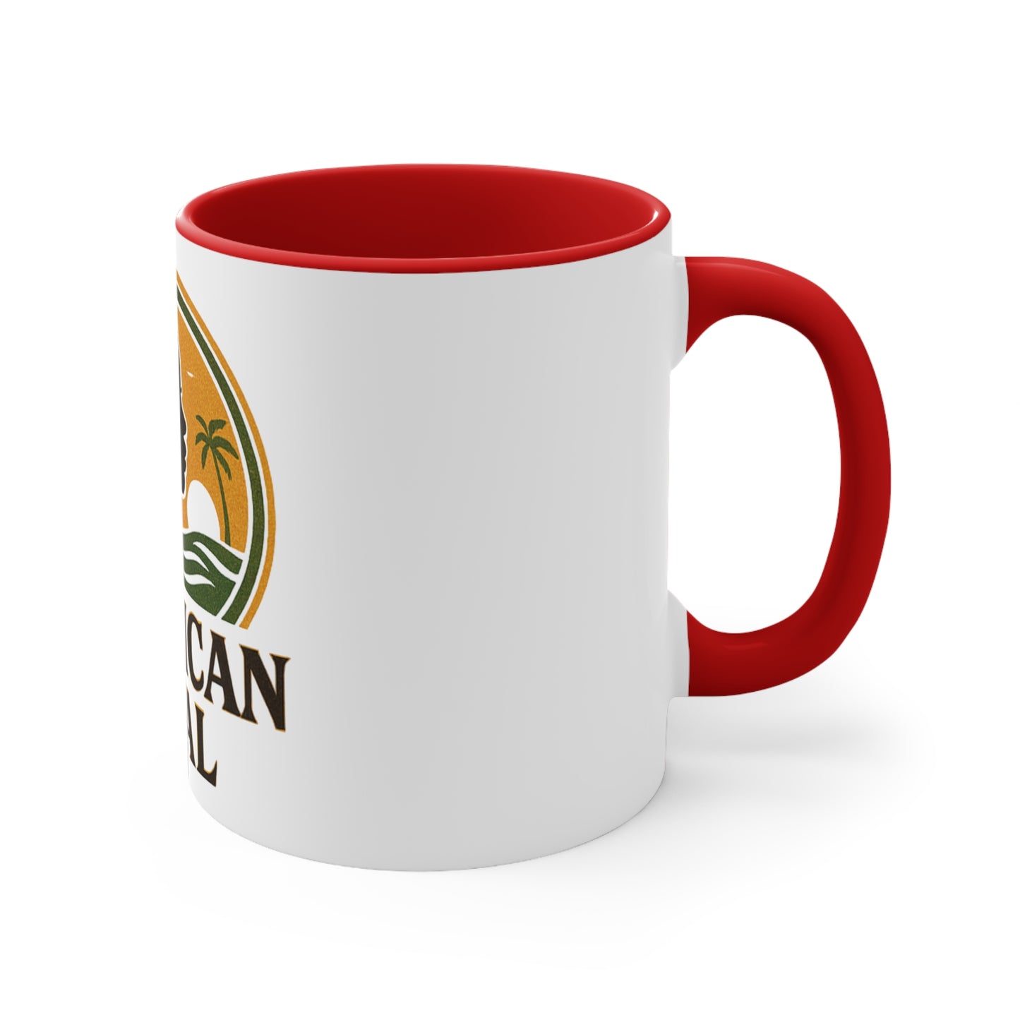 Colorful Jamaican Accent Mug, 11oz Coffee Cup, Unique Gift, Office Decor, Fun Tea Mug, Vibrant Caribbean Style