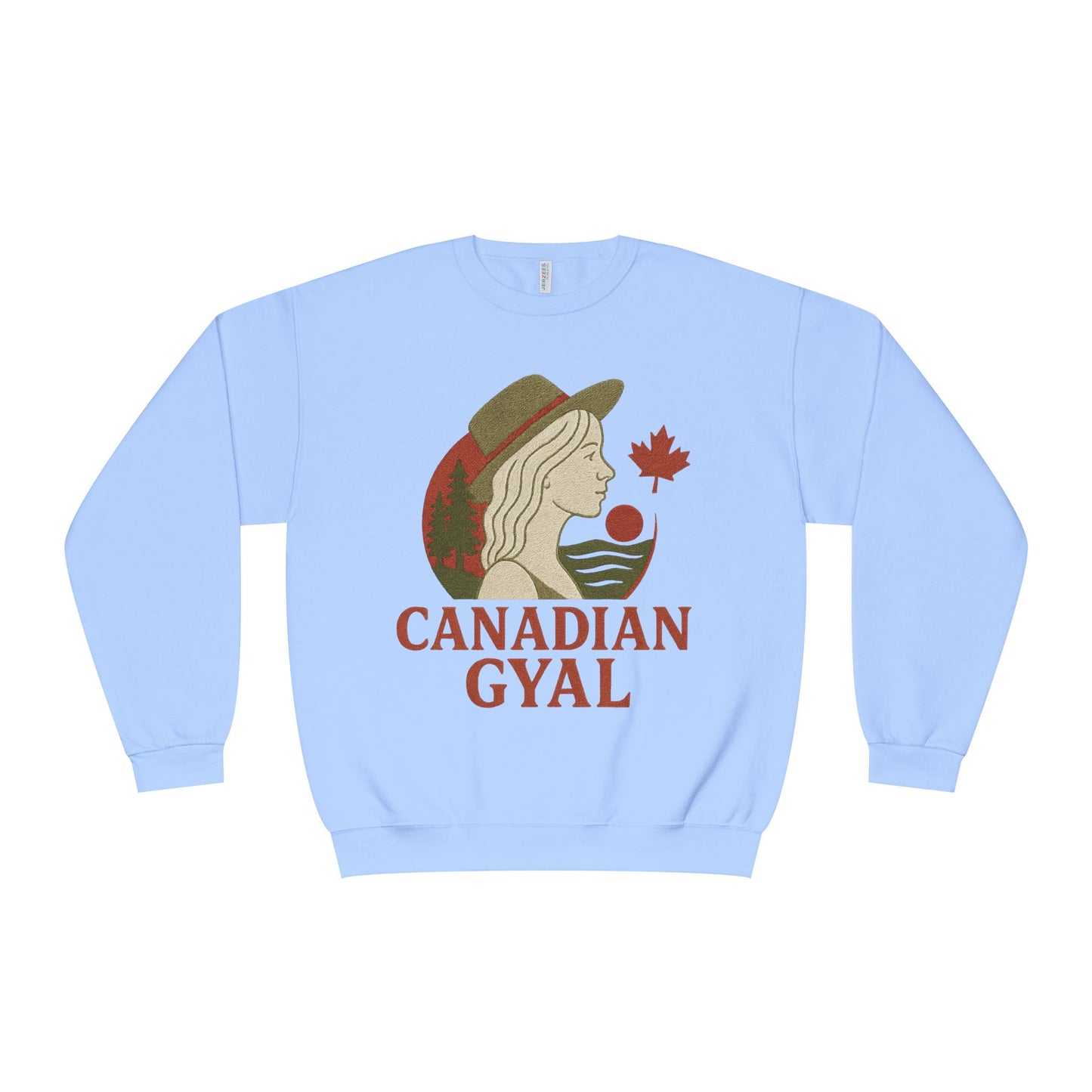 Canadian Gyal Sweatshirt, Cozy Crewneck for Fall, Perfect Gift for Canadians, Great for Thanksgiving, Casual Wear