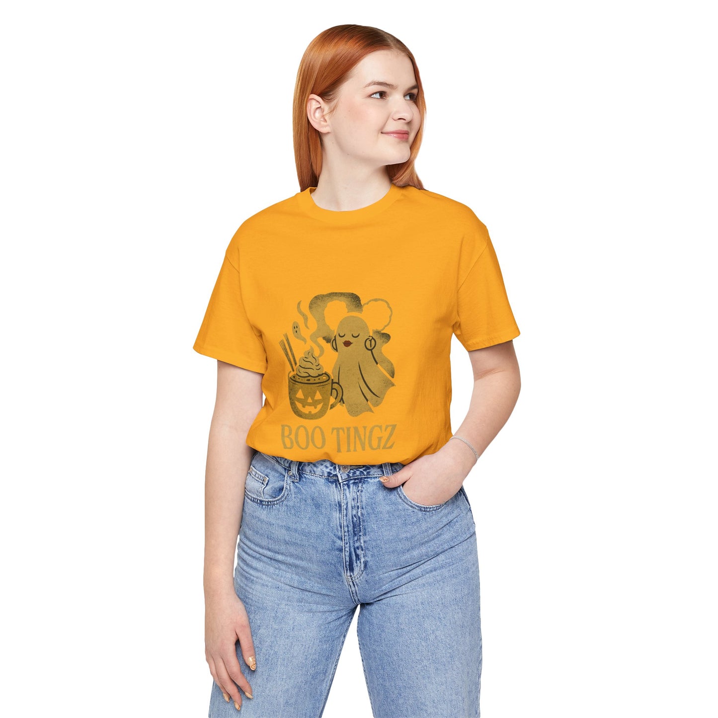 Spooky Ghost 'Boo Tingz' Tee for Halloween Fun